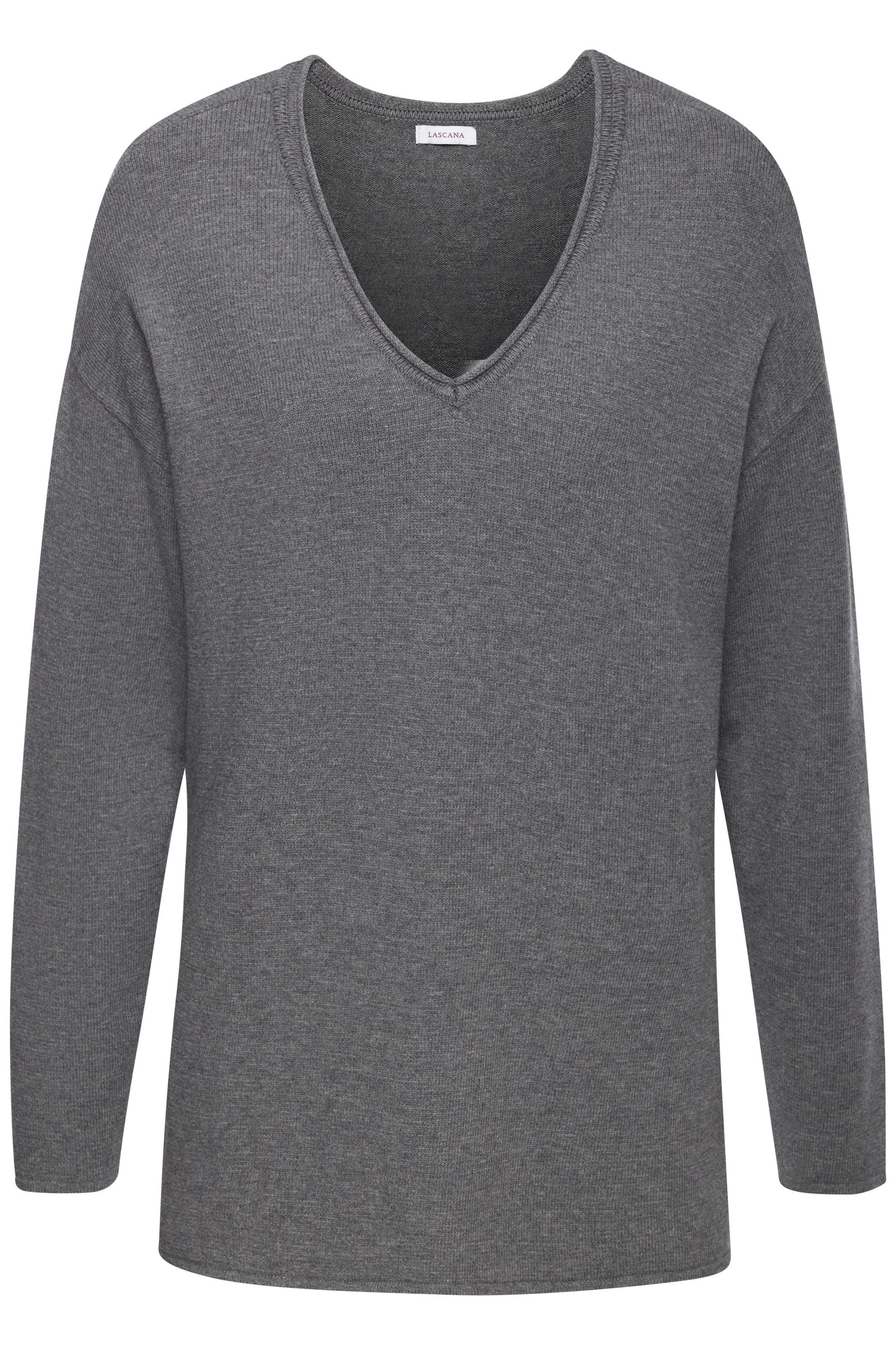 LASCANA Strickpullover lässiger Loungepullover mit seitlichen Schlitz, Loun günstig online kaufen