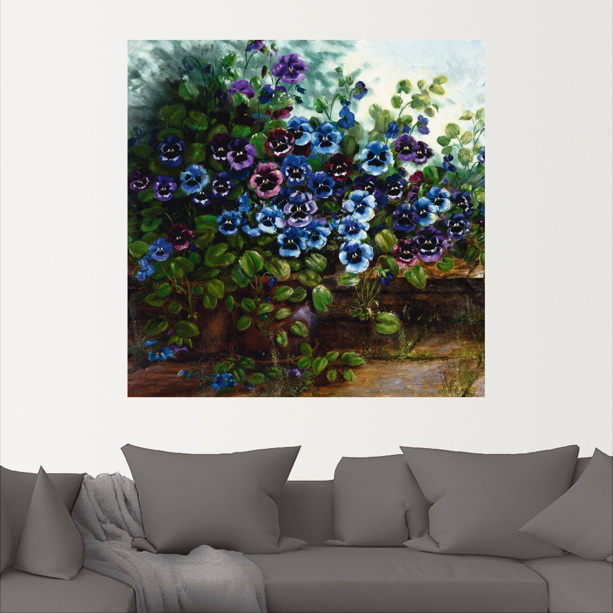 Artland Wandbild "Stiefmütterchen II", Blumen, (1 St.), als Leinwandbild, W günstig online kaufen