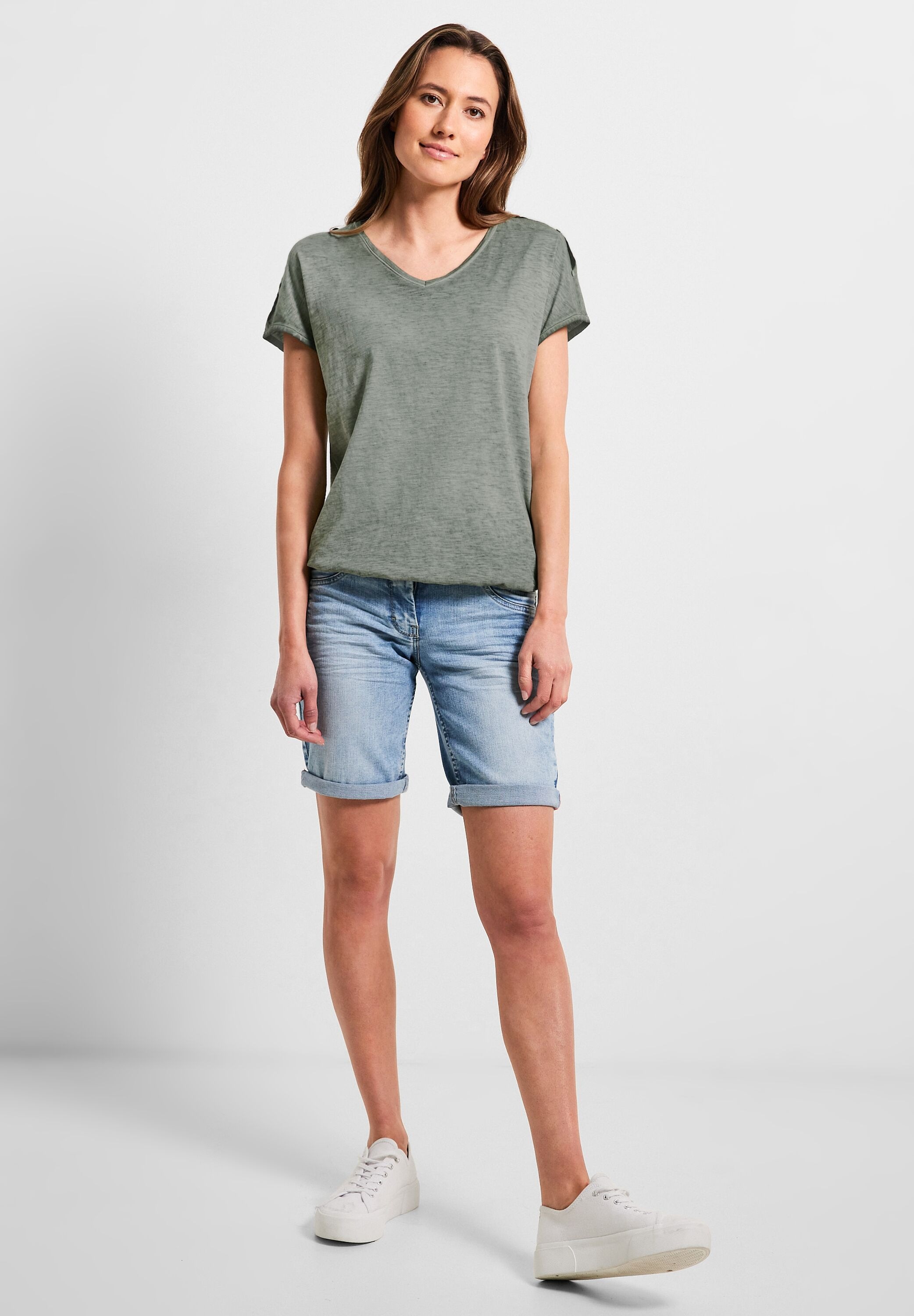 Cecil T-Shirt, aus reiner Baumwolle