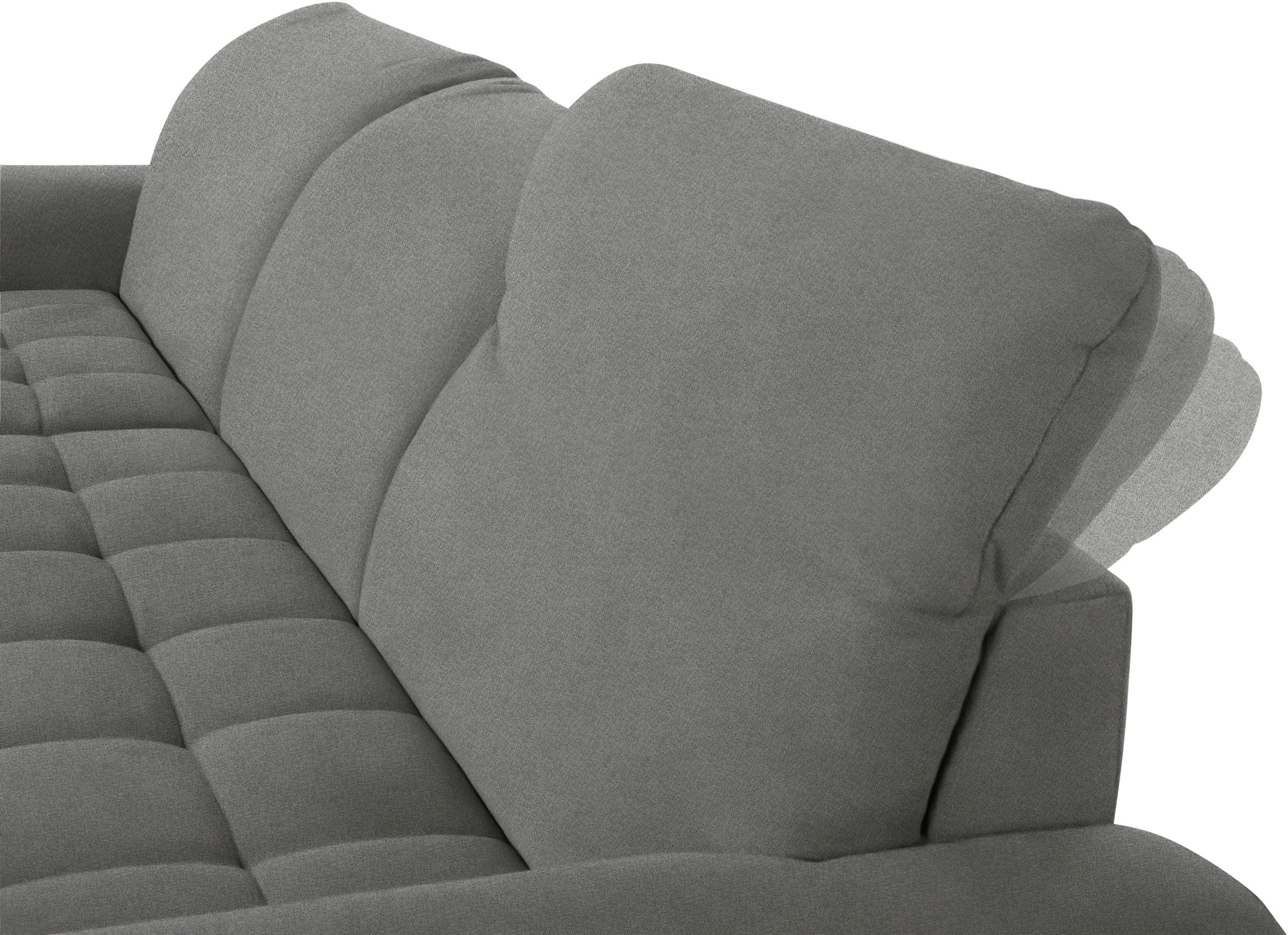 DOMO collection Ecksofa »Franzi L-Form«, wahlweise mit Kopfteilverstellung (dann Tiefe: 170 cm)