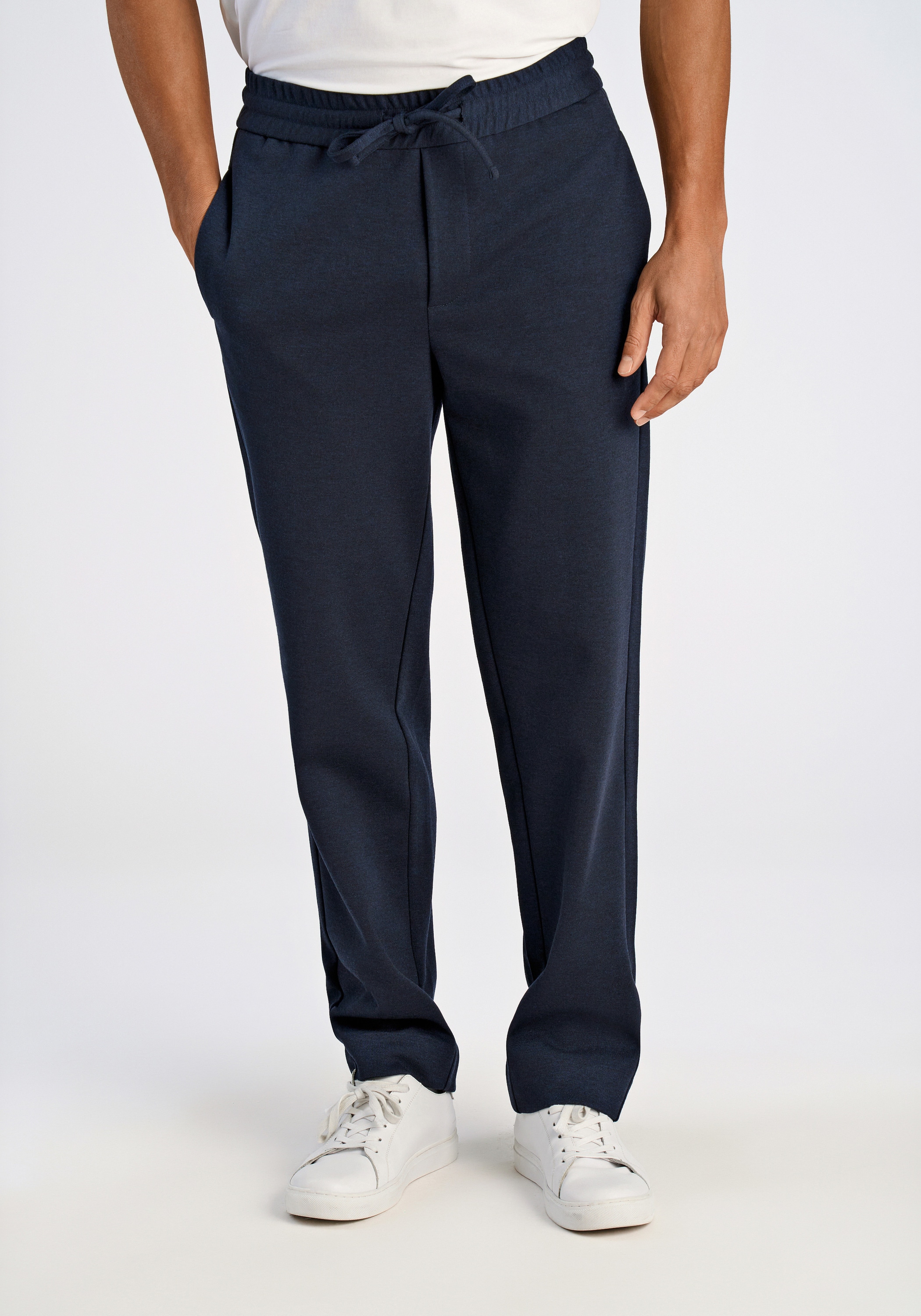 Lindbergh Herren Navy Mix Stoffhose "Stoffhose Relaxed Fit" erhältlich in Größe L/M/S/XL/XS/XXL von Baur