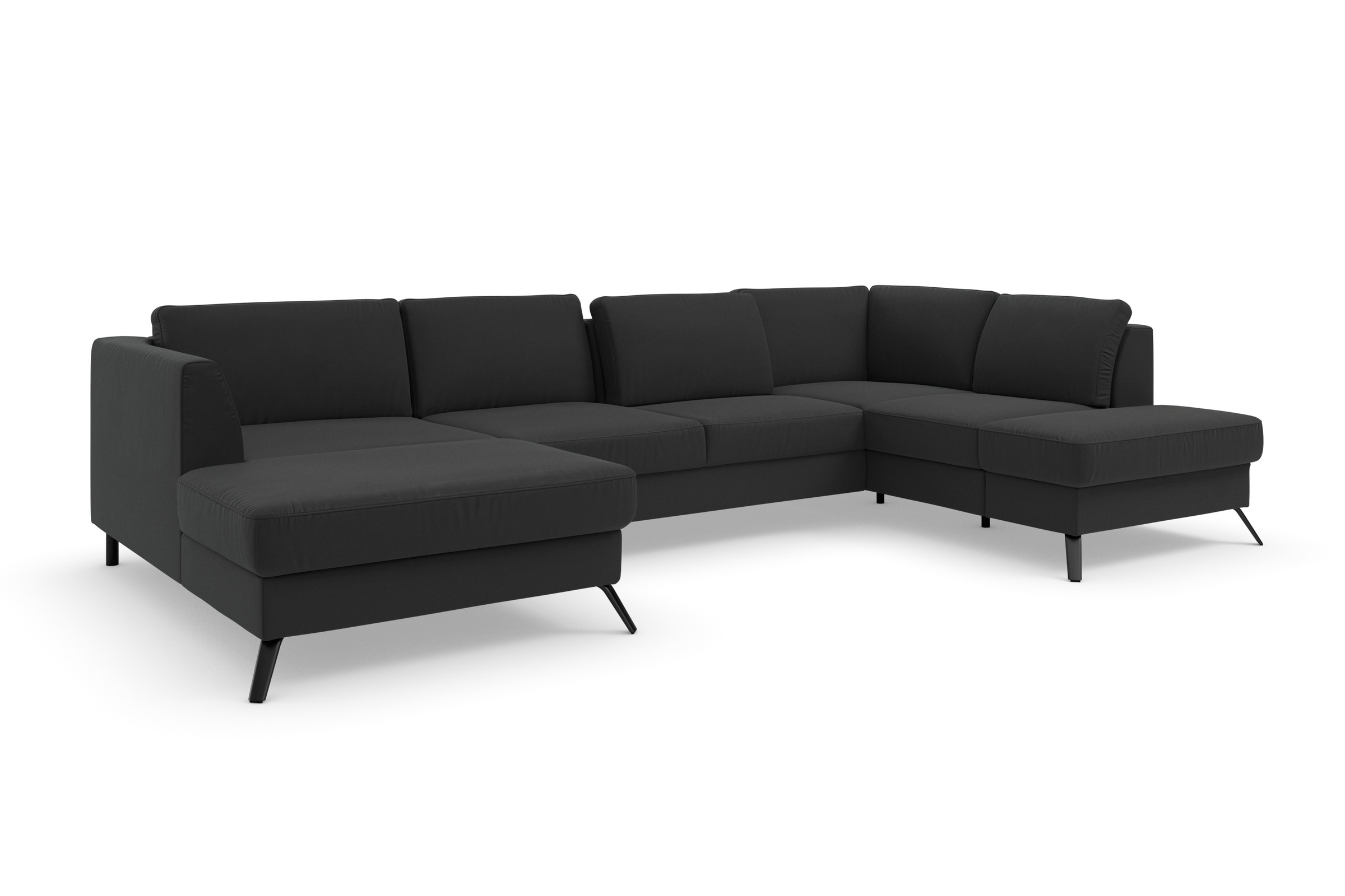 Sit&more sofa »Olsen U-Form« su Sitztiefenverstellung patogi su miegojimo funkcija 15cm hoch