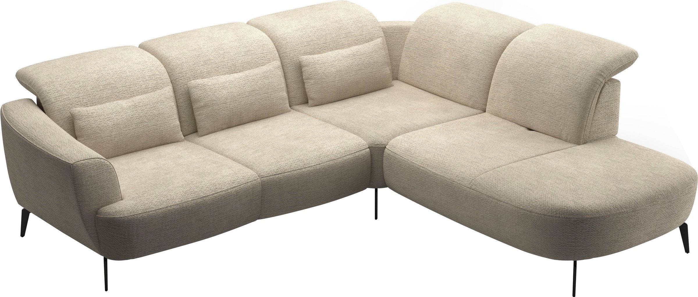 sit&more Ecksofa »Zoe«, ink.Sitztiefenverstellung, wahlweise mit Kopfteilverstellung
