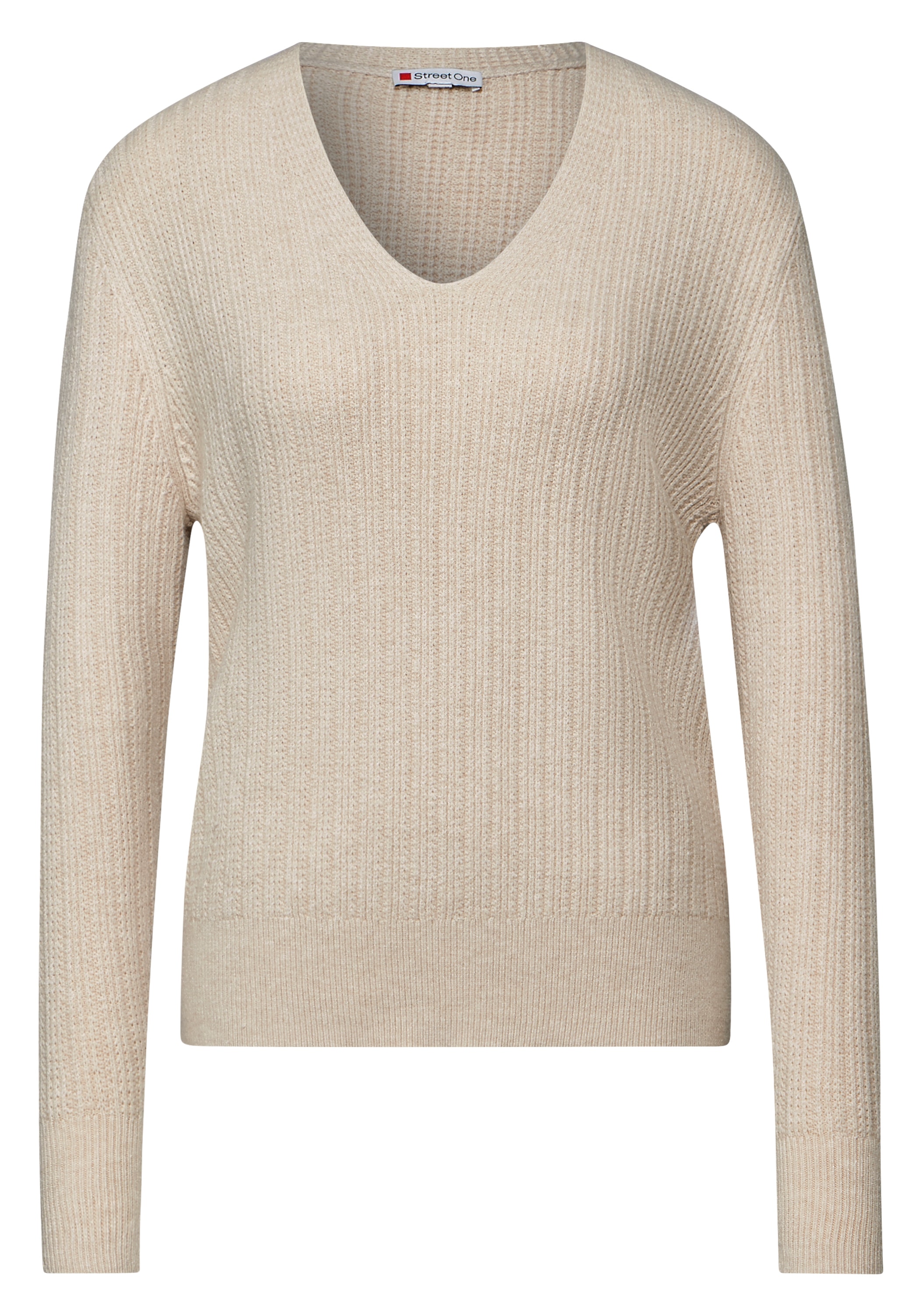 STREET ONE Strickpullover, mit Rippstrick-Struktur