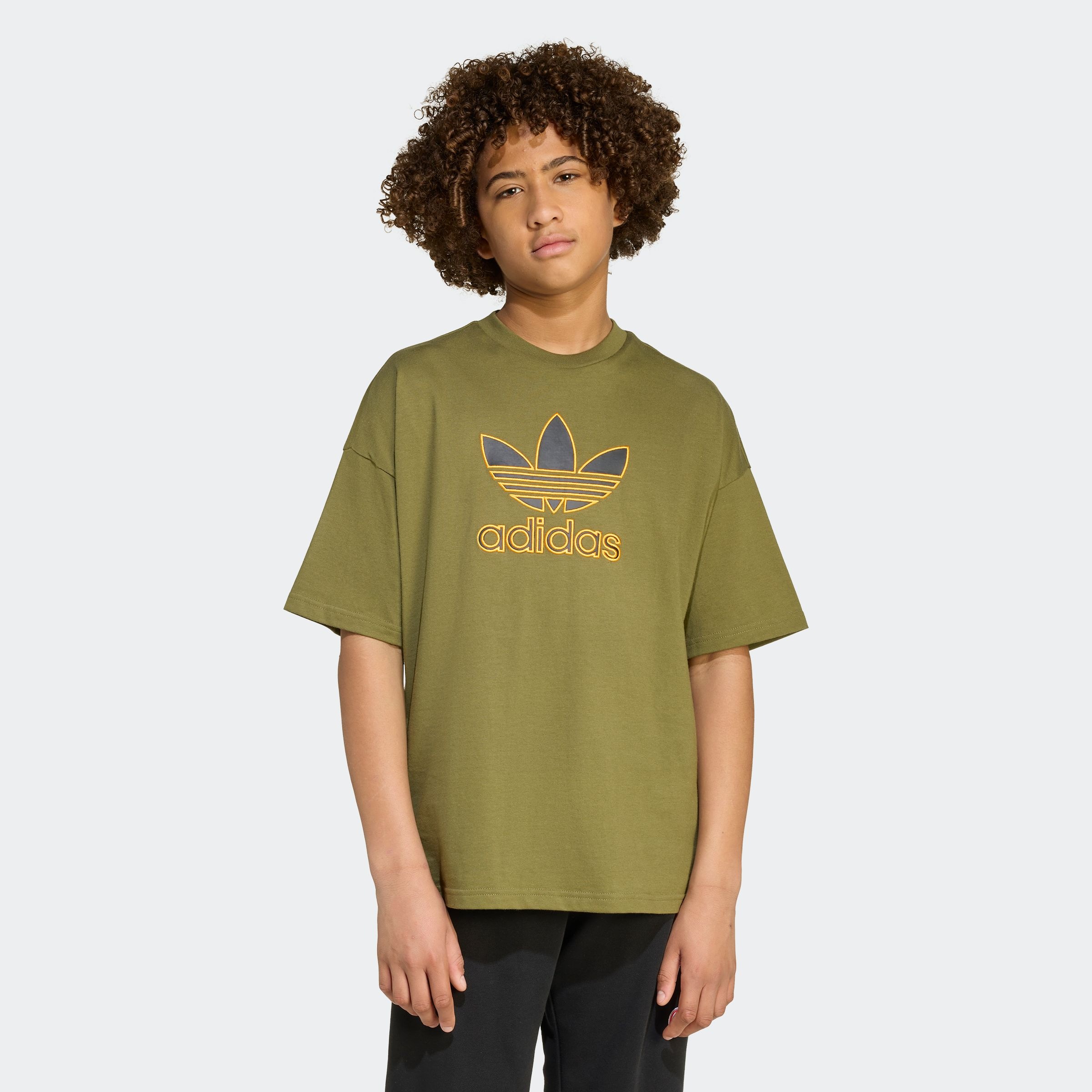 Thumbnail - adidas Originals T-Shirt "OVERSIZE TREFOIL" lockerer und lässiger Schnitt, für Kinder, mit großem Trefoil-Logo