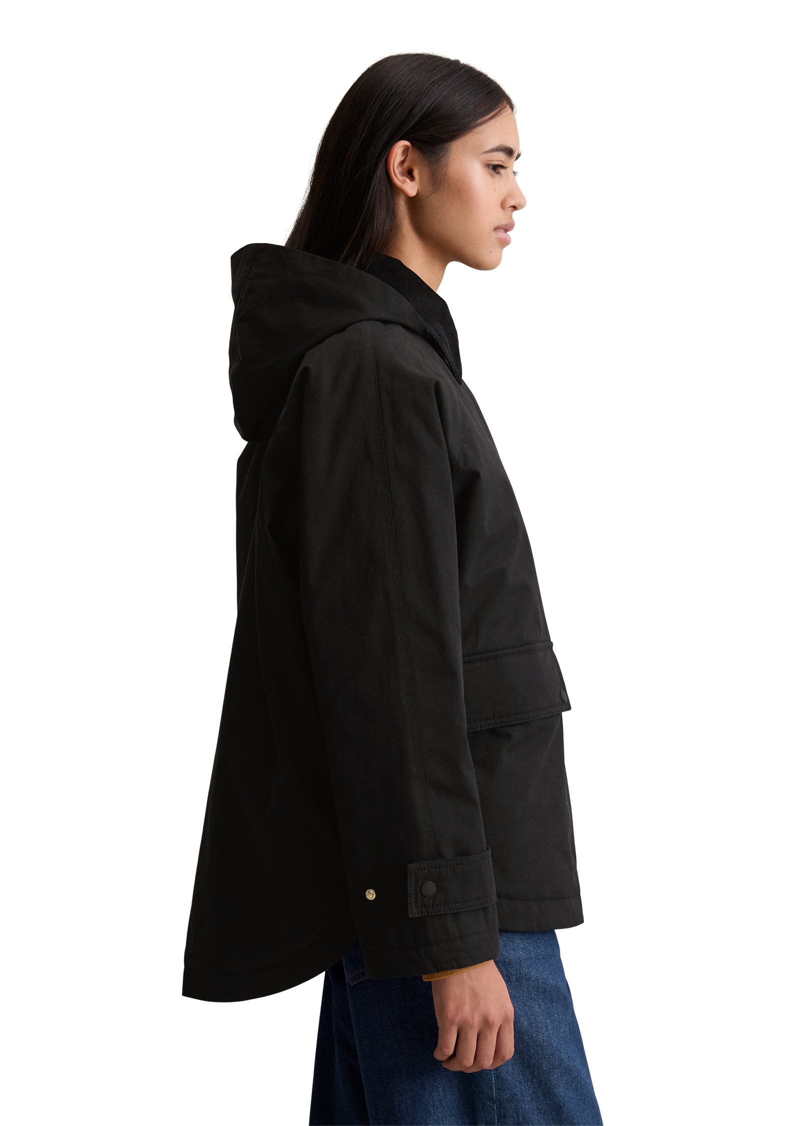 Marc O'Polo DENIM Kurzmantel »aus Waxed-ORganic-Cotton-Nylon-Mix«