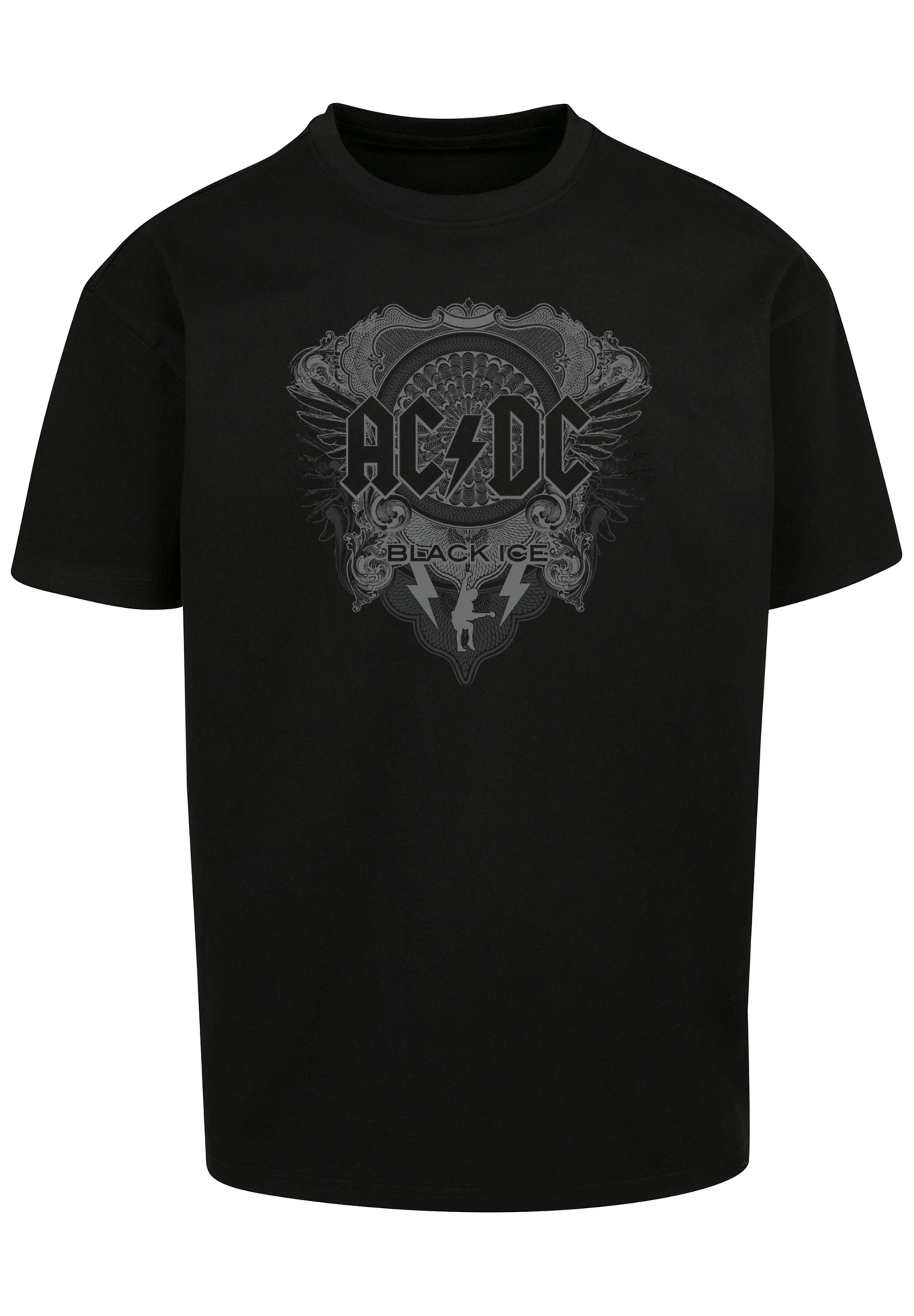 F4NT4STIC T-Shirt »ACDC Rock Band Black Ice«, Print