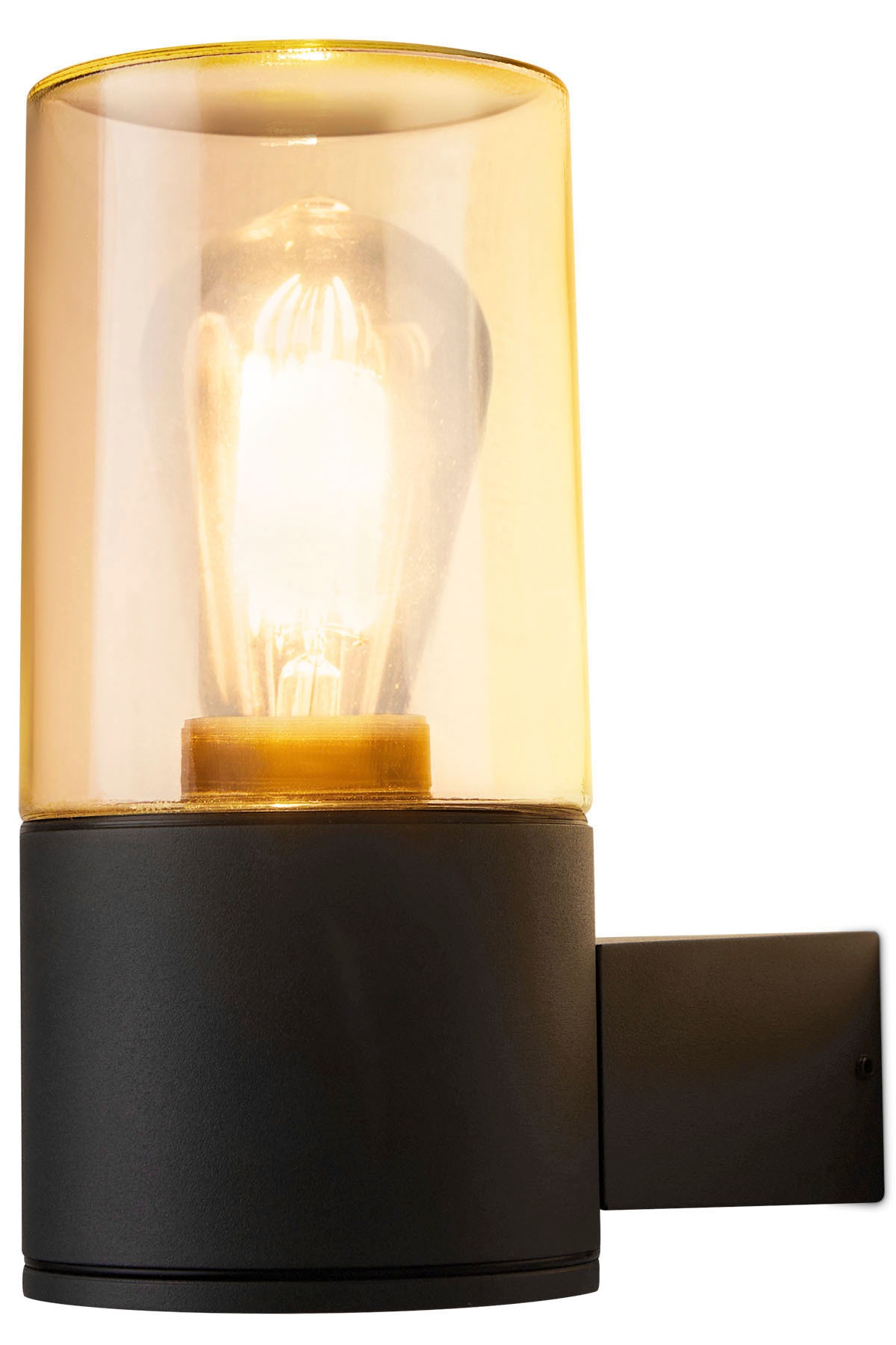 PACO HOME Wandleuchte "AMBRA", grau, Ø 11cm H: 23cm, Leuchten, Outdoor Wandlampe Modern E27 Wand Aluminium In & Outdoor IP54 Garten, Wandleuchte