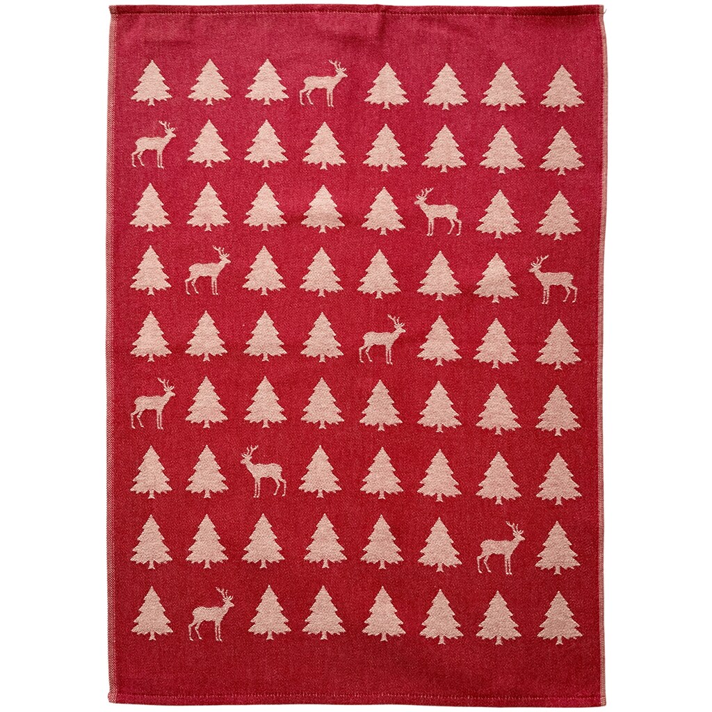 ROSS Geschirrtuch »Weihnachten«, (Set, 3 tlg., 2x Geschirrtücher 50x70cm + 1x Küchenfrottiertuch 50x50cm)