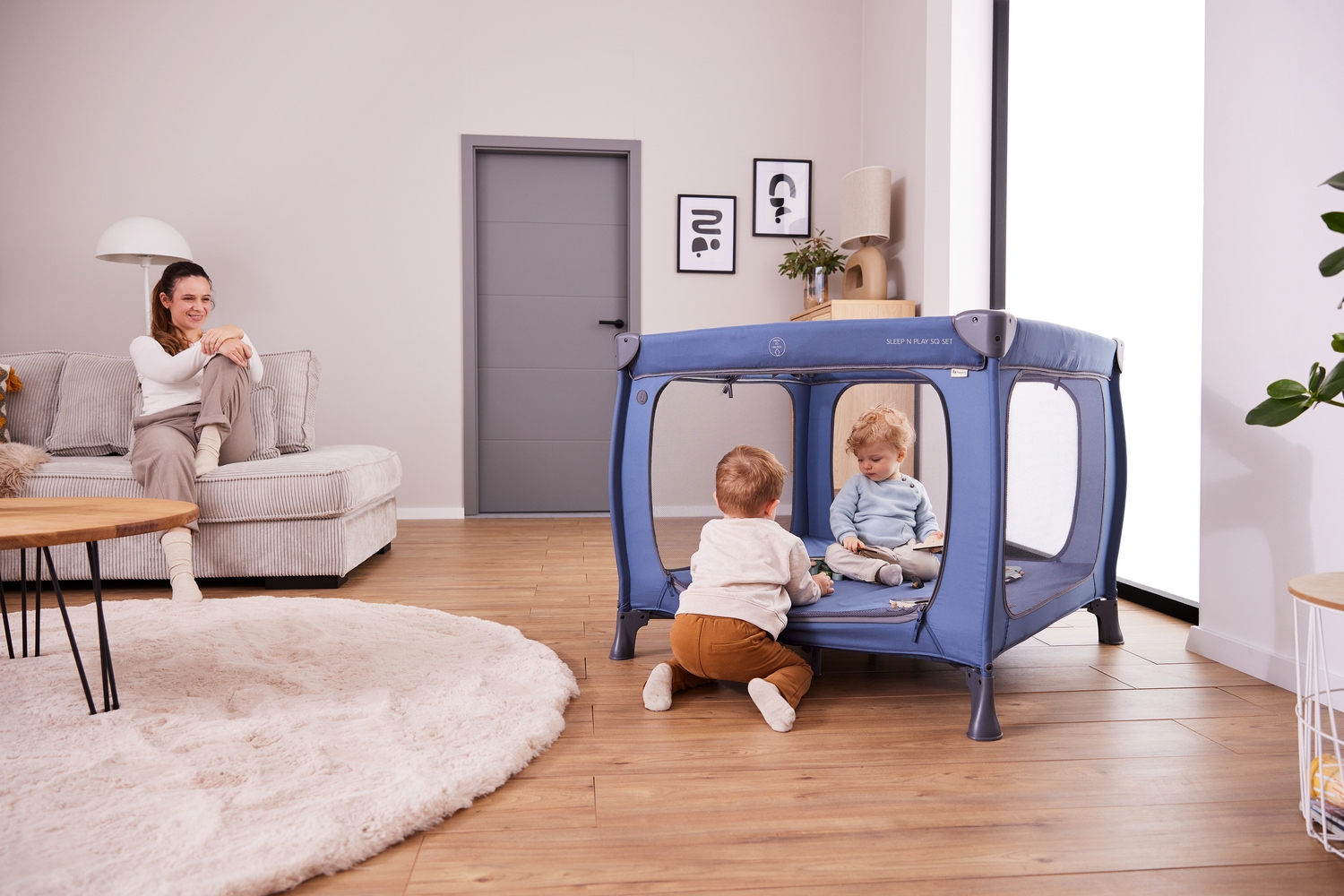 Hauck Baby-Reisebett »Sleep N Play SQ, Set dark green«, inklusive Schaumstoff-Matratze