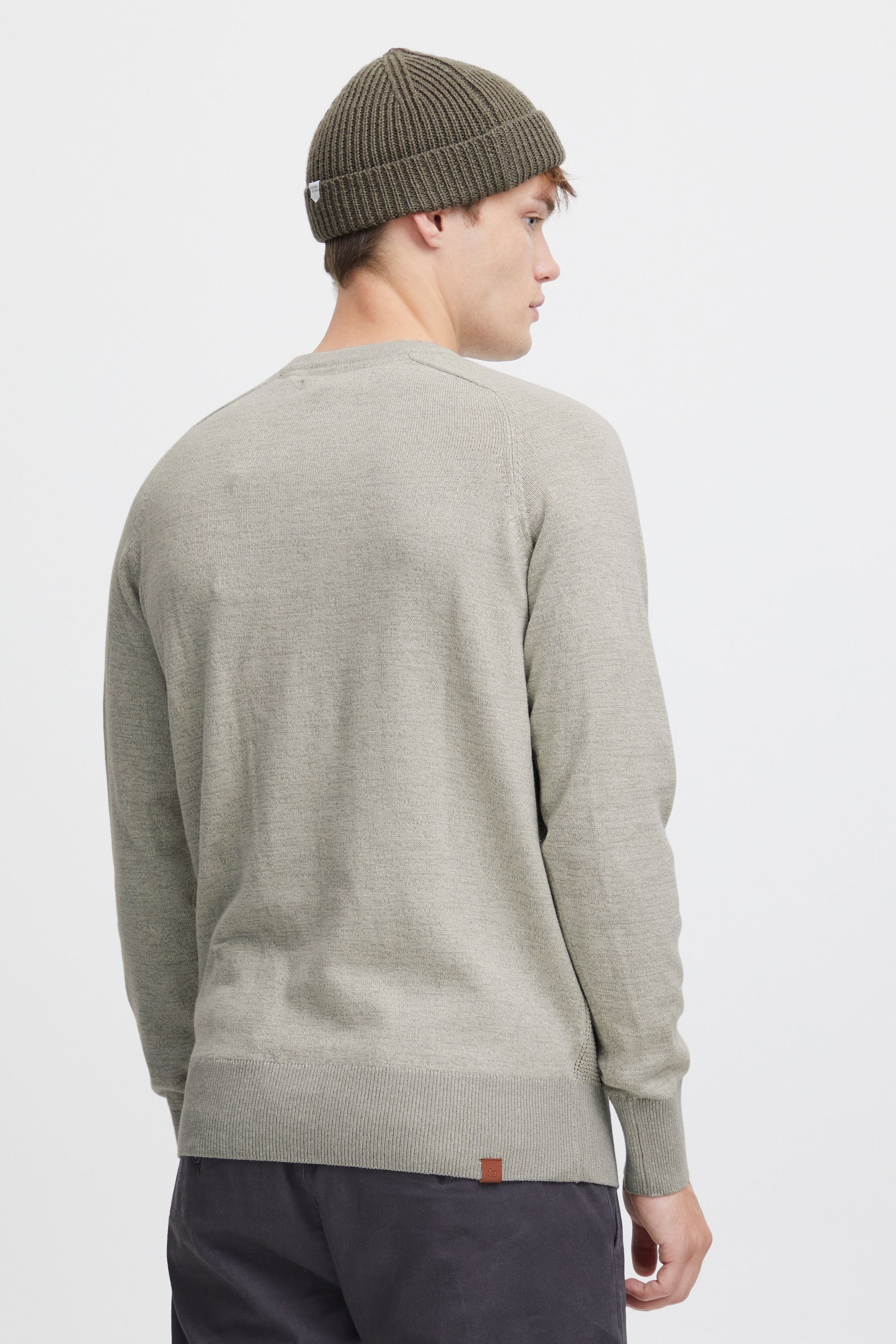 BLEND BHGandolf Men's Crew Neck Sweater Stone Mix 3XL 3