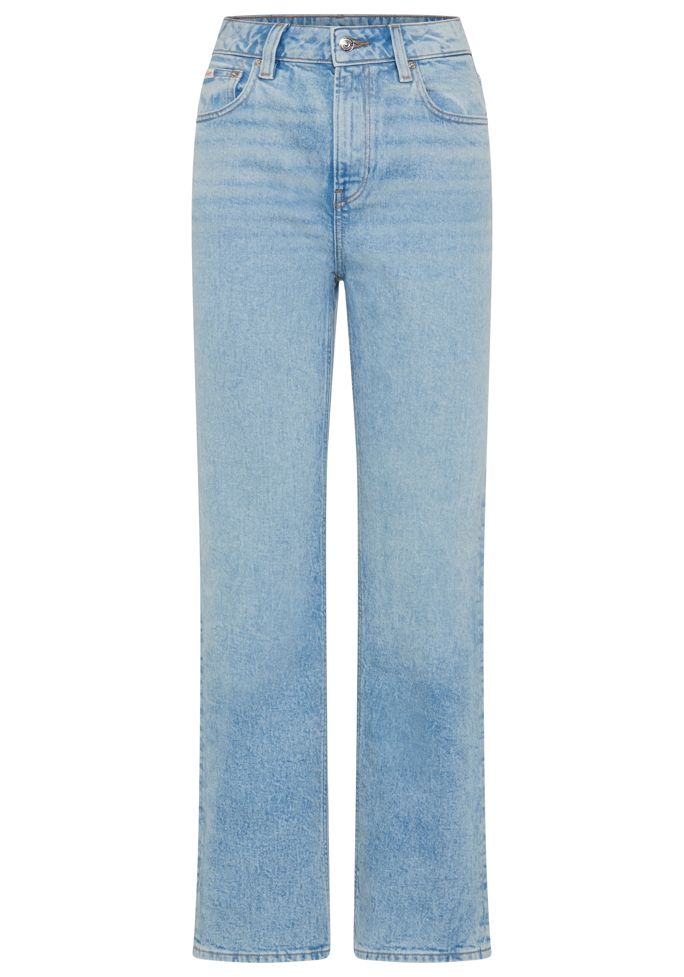 Calvin Klein Jeans Straight-Jeans "HGH RS STRGHT CK ESS" Mit Gürtelschlaufe günstig online kaufen