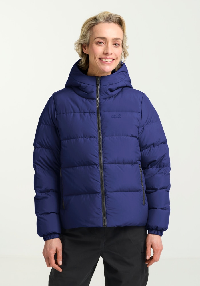 Jack Wolfskin Daunenjacke "FROZEN PALACE JKT W RDS" mit Kapuze Daunenjacke, warm, winddicht
