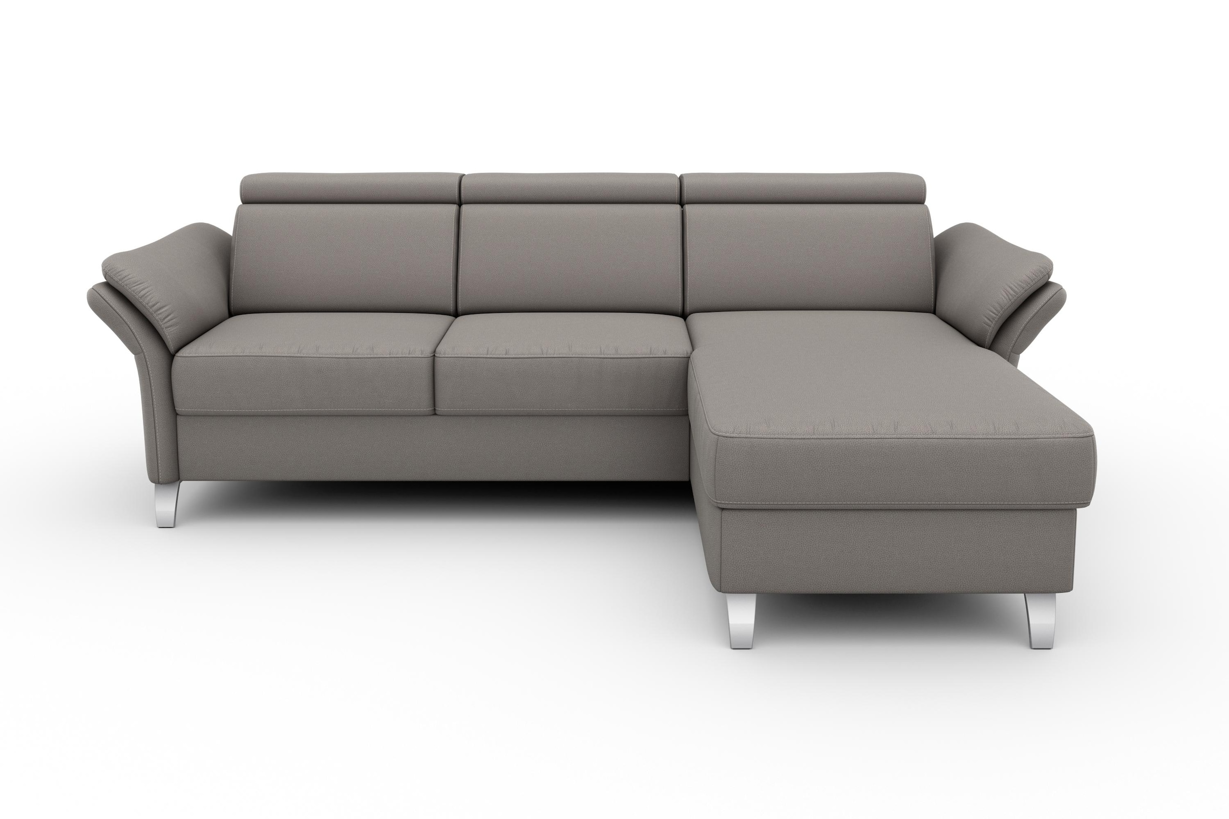 sit&more Ecksofa "Vincenzo L-Form" inklusive Kopfteilverstellung, optional Schlaffunktion & Bettkasten