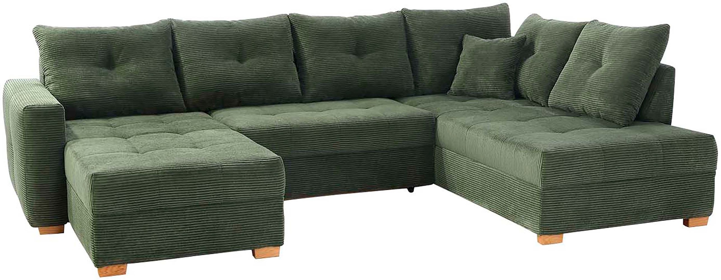 Thumbnail - Jockenhöfer Gruppe Wohnlandschaft "Abby U-Form, B: 313 cm" mit Bettfunktion, Bettkasten & Zierkissen