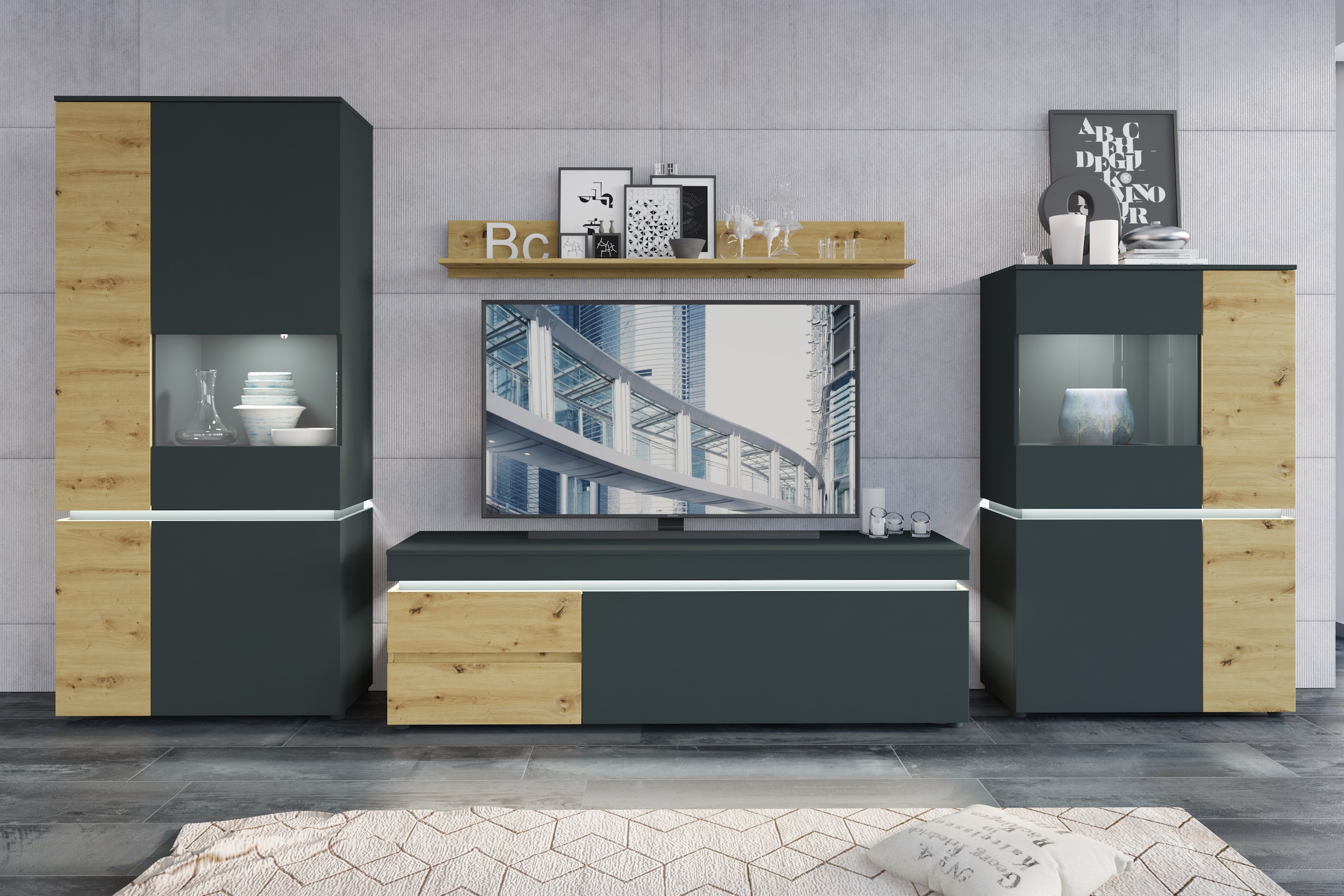 Home affaire Vitrine »Luci« Höhe 146 cm