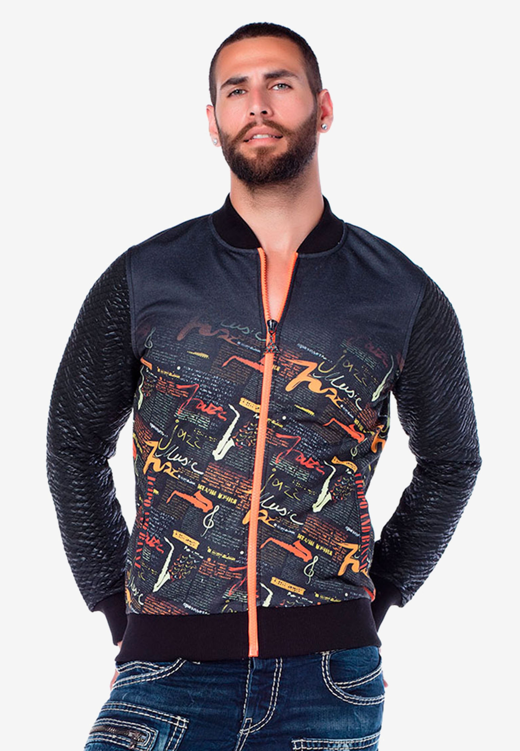 Cipo & Baxx Outdoorjacke, mit coolem Print