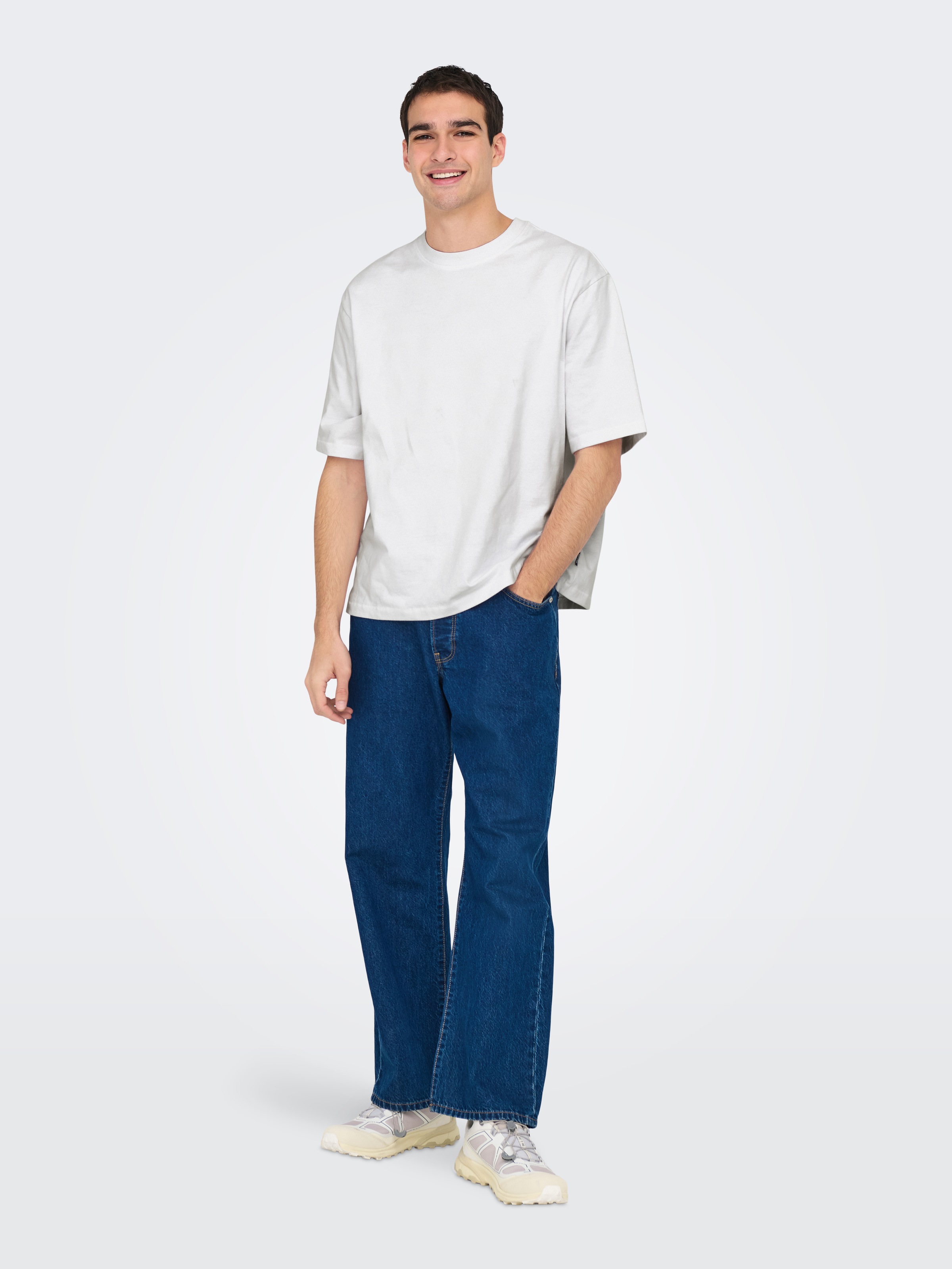 ONLY & SONS Rundhalsshirt »ONSMILLENIUM OVZ SS TEE NOOS«