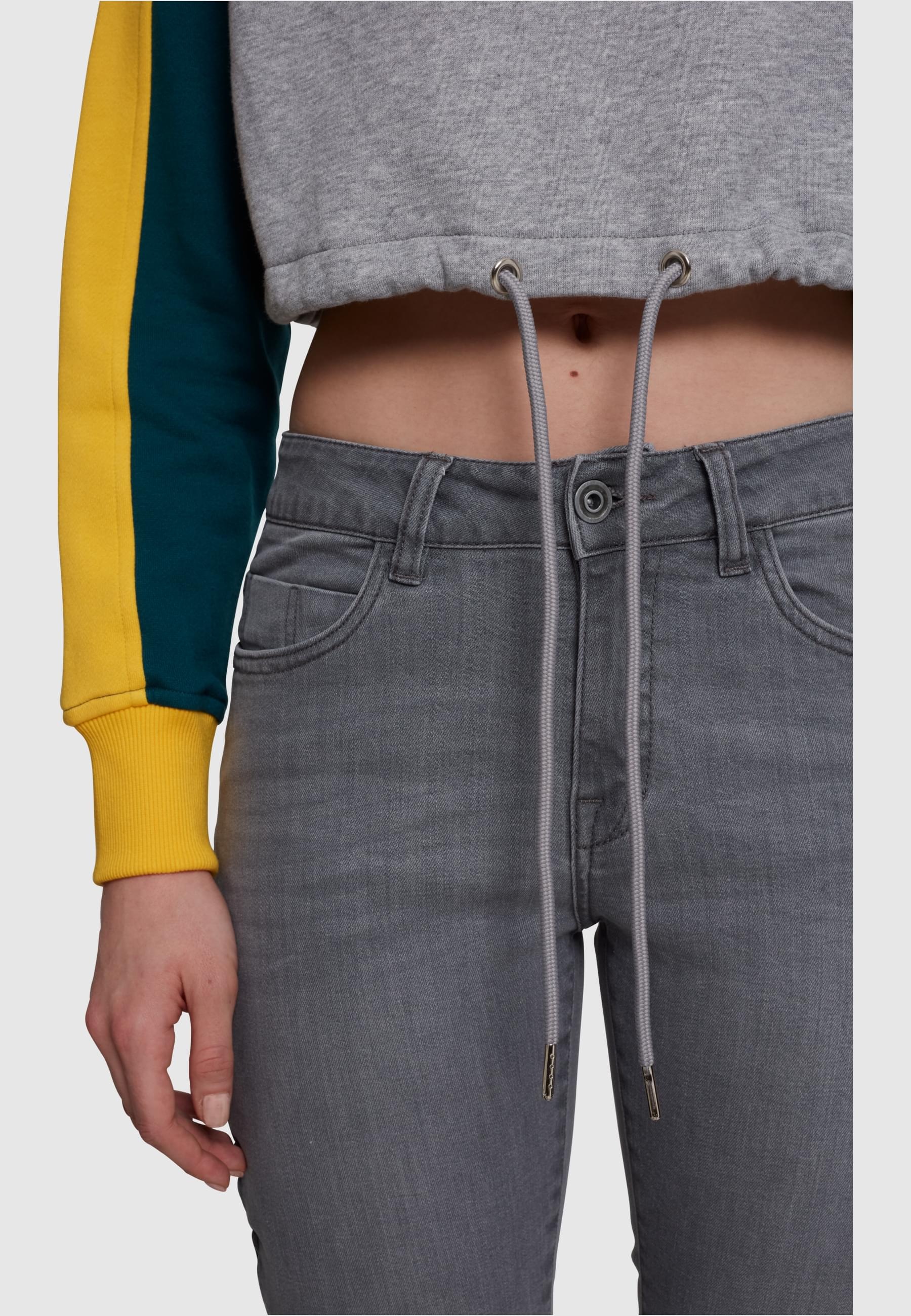 URBAN CLASSICS Sweatshirt »Urban Classics Damen Ladies Cropped 3-Tone Stripe Crew«, (1 tlg.)