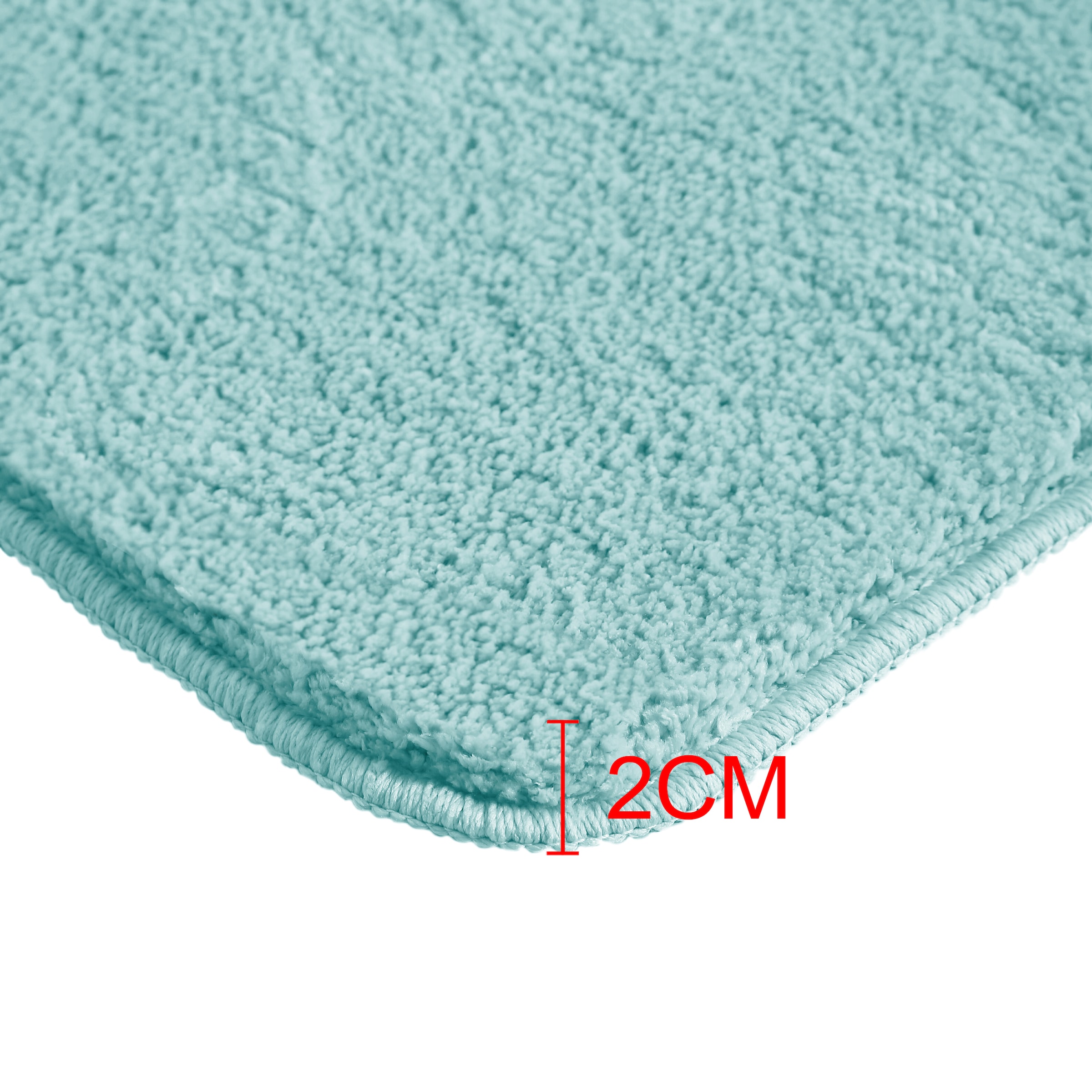 my home Badematte »Inga, Badezimmer Teppich, Badvorleger« Höhe 20 mm rutschhemmend beschichtet fußbodenheizungsgeeignet | schnell trocknend | strapazierfähig Badteppich, unifarben, weich, als halbrund und rechteckig erhältlich