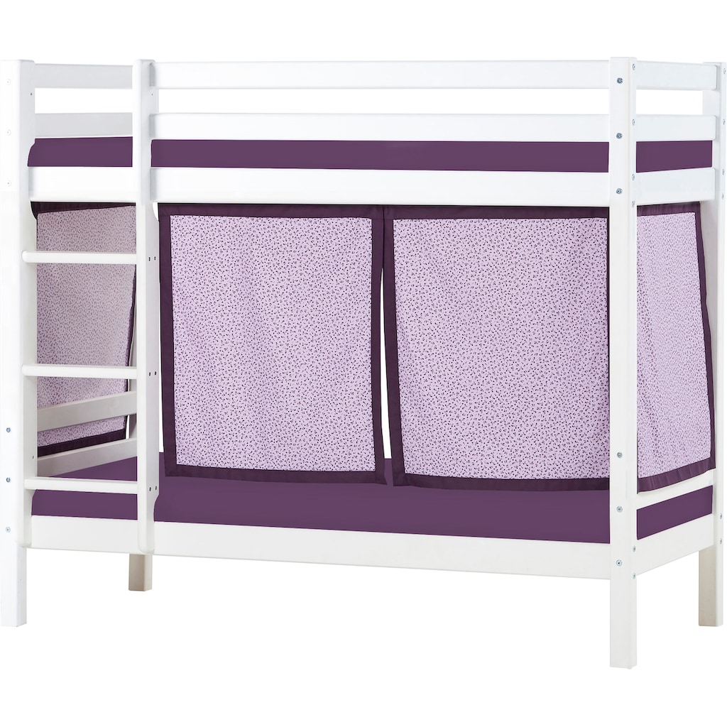 Hoppekids Etagenbett »«Beautiful Bloom»«, (Set, 4 St., Bett, Vorhang und zwei Matratzen)