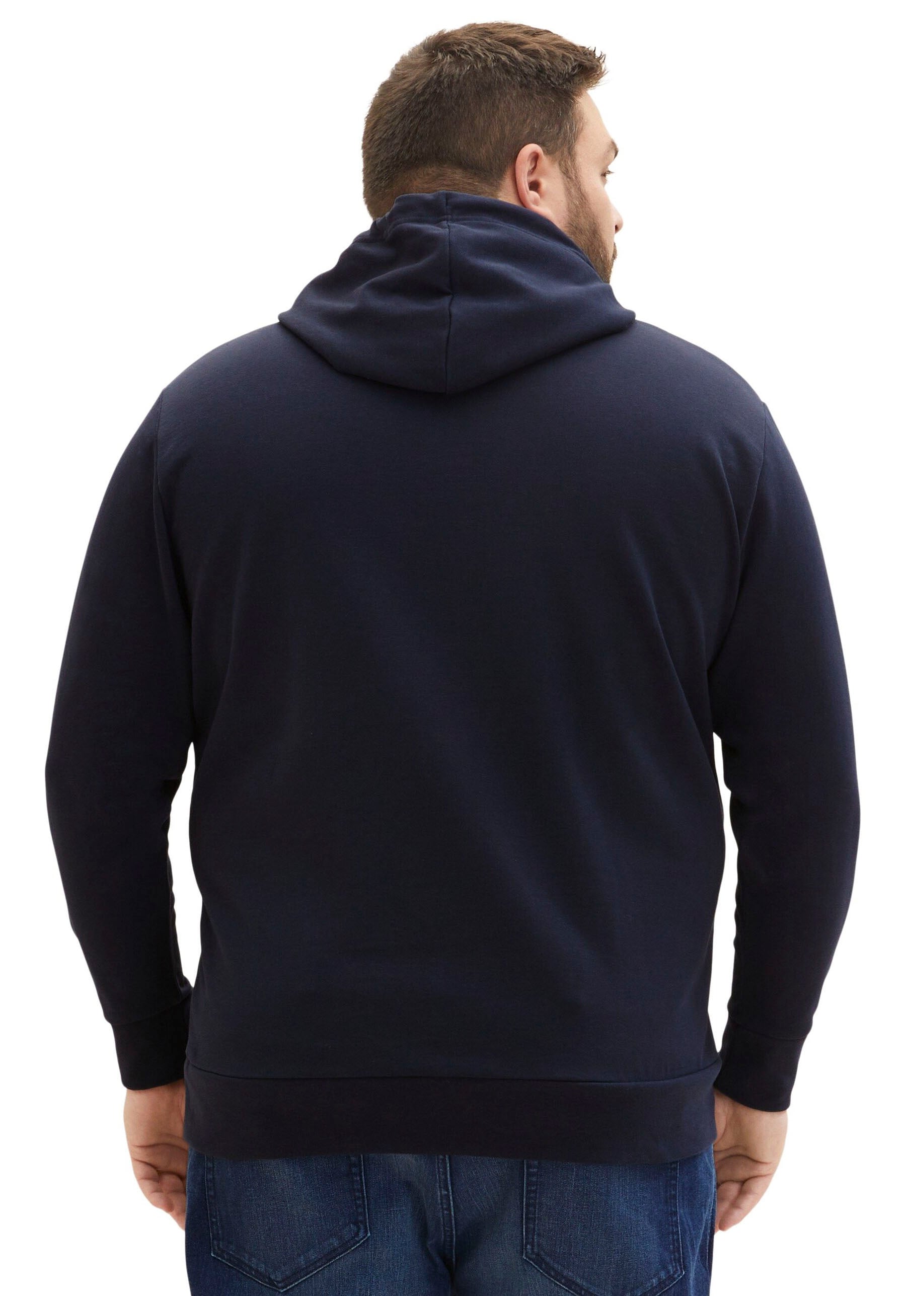 TOM TAILOR PLUS Kapuzensweatshirt, mit großem Print