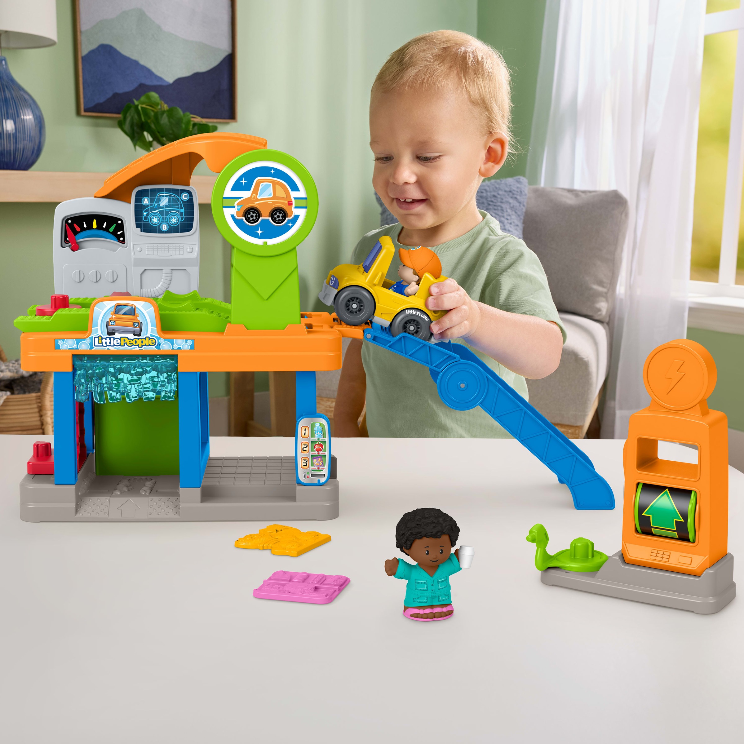 Fisher-Price® Spielwelt »Little People Spaß an der Tankstelle«