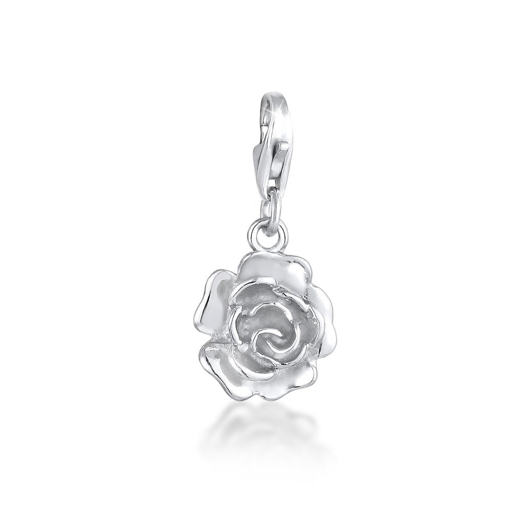 Nenalina Charm-Einhänger »Anhänger Rose Blume Floral Blüte 925 Silber«