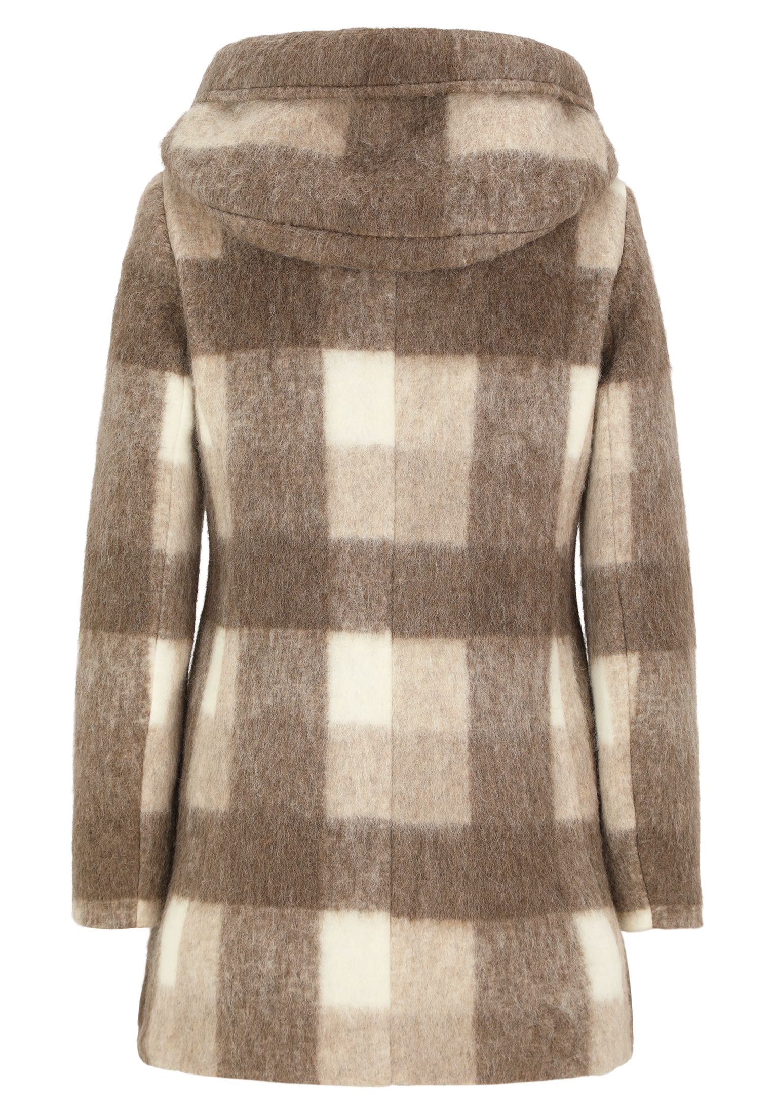 Amber & June Kurzjacke »Amber & June Damen Kurzmantel mit Kapuze«, mit Kapuze