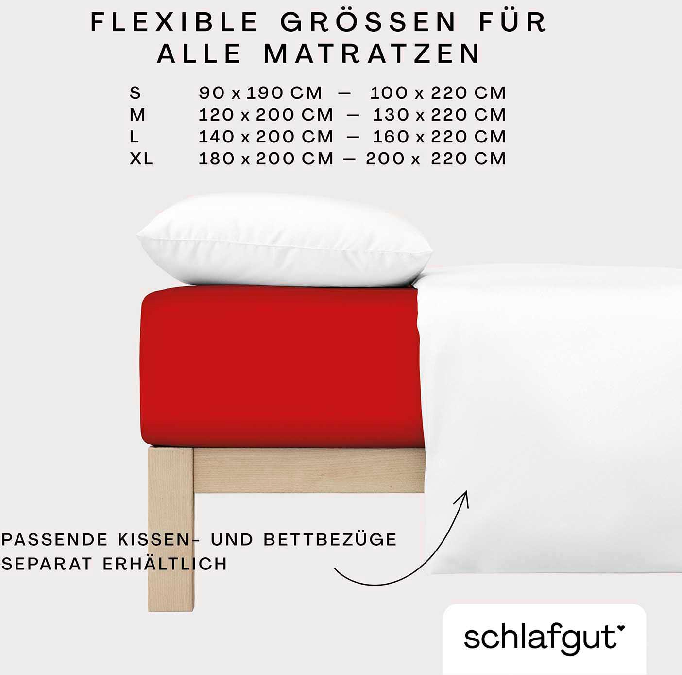 Schlafgut Spannbettlaken »Premium«, Zero Waste Verpackung, PREMIUM Qualität