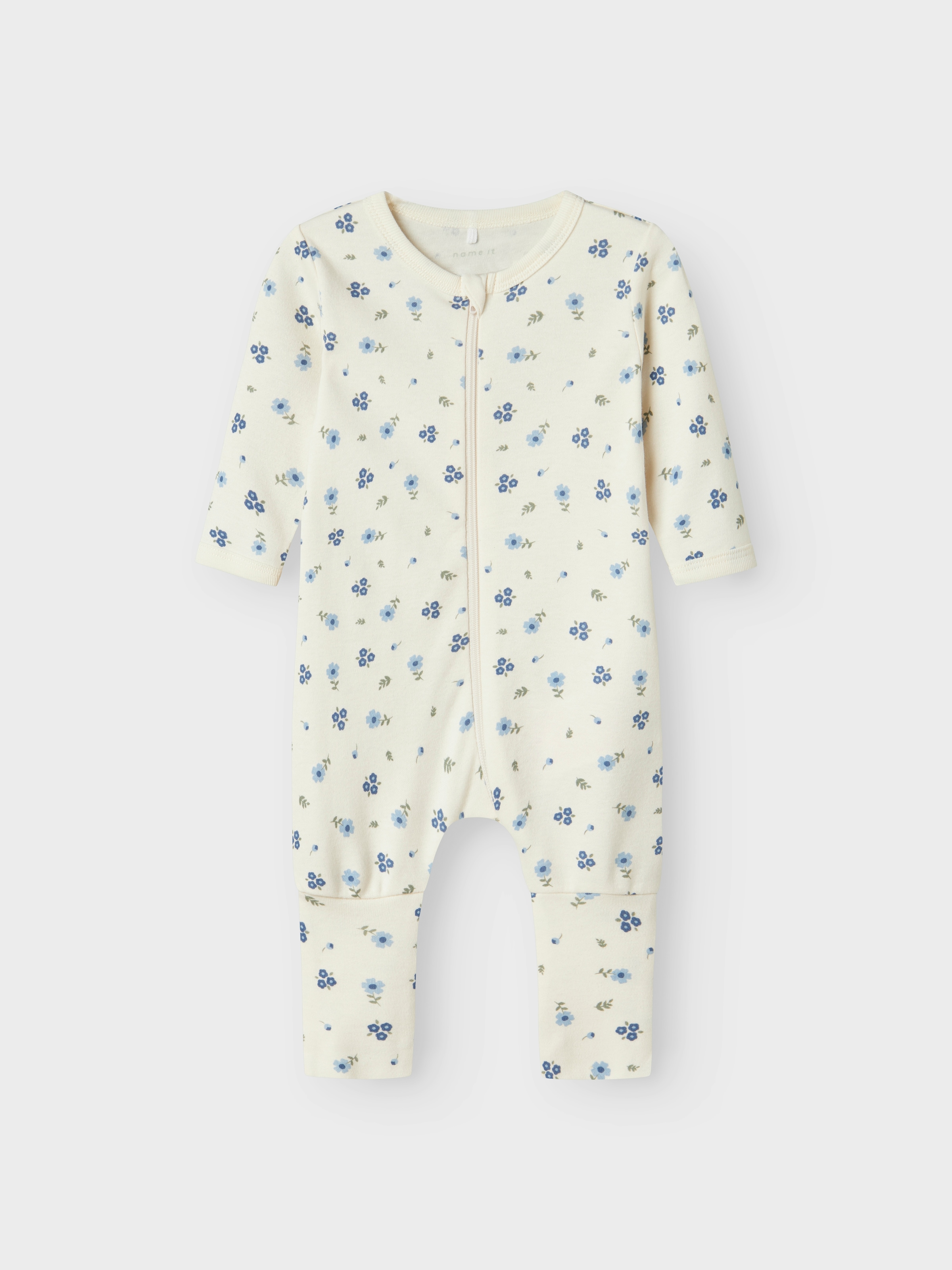 Name It Pyjama »NBFNIGHTSUIT 2P ZIP FF JET FLOWER NOOS« Packung, 2 tlg.