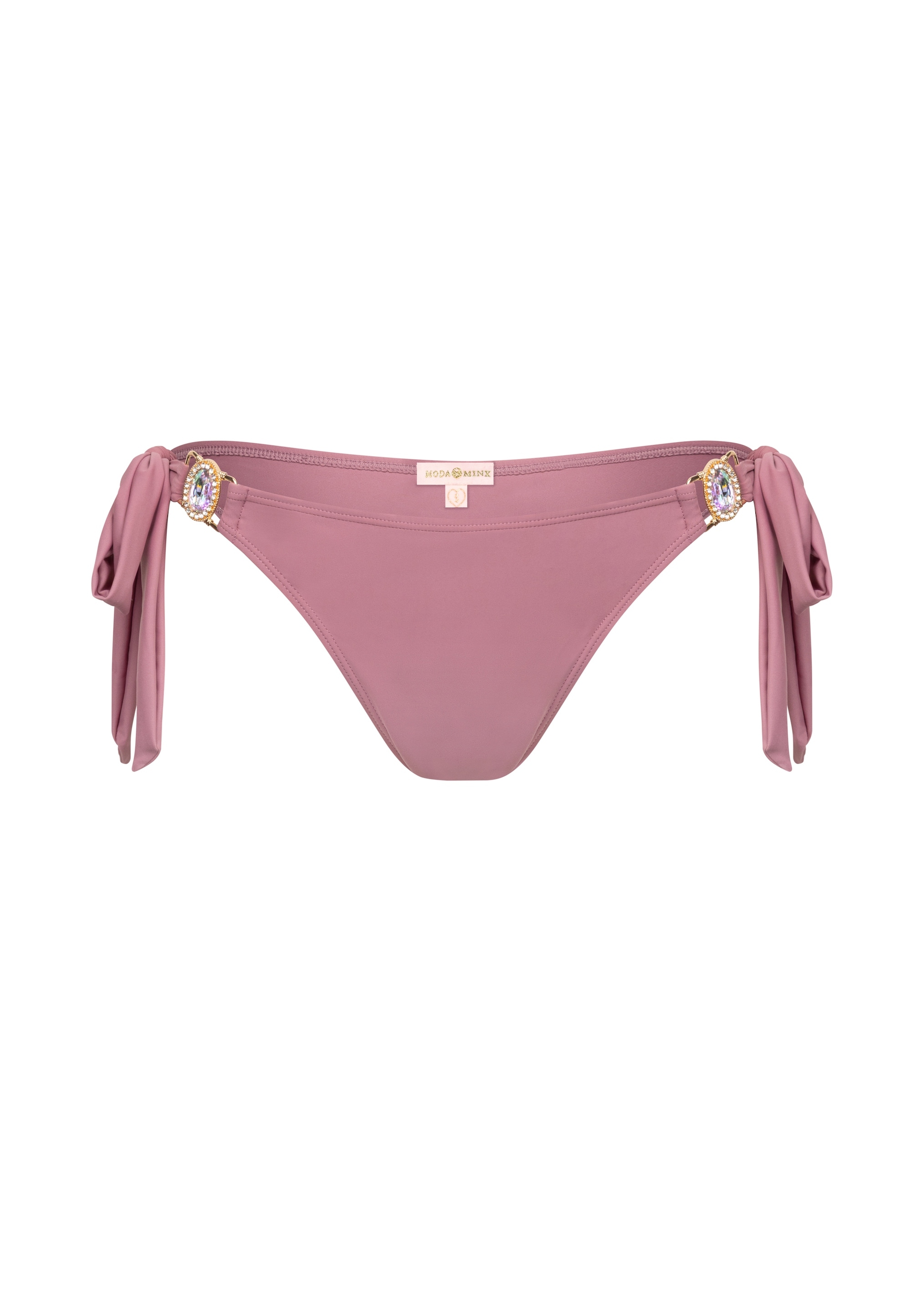 Moda Minx Bikini-Hose »AMOUR TIE SIDE FULL BRIEF BIKINI BOTTOM«, (1 St.), mit edlem Steinbesatz