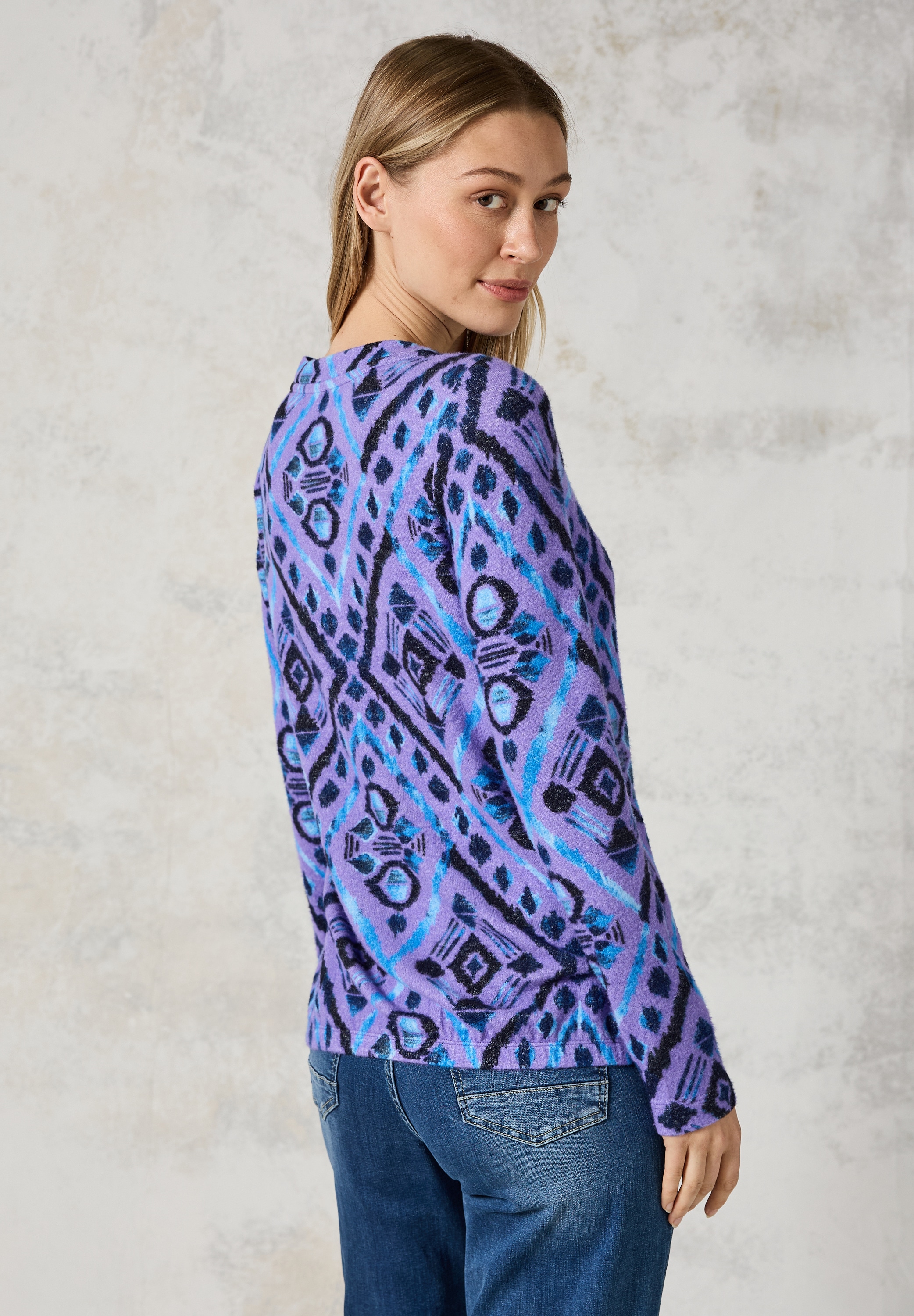 Cecil Langarmshirt, mit U-Boot-Ausschnitt