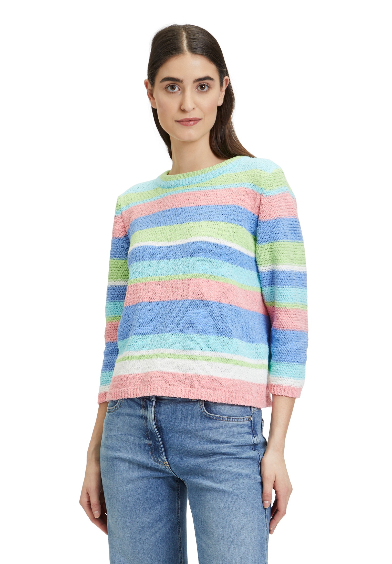 Betty Barclay Strickpullover "Betty Barclay Grobstrick-Pullover mit Streife günstig online kaufen