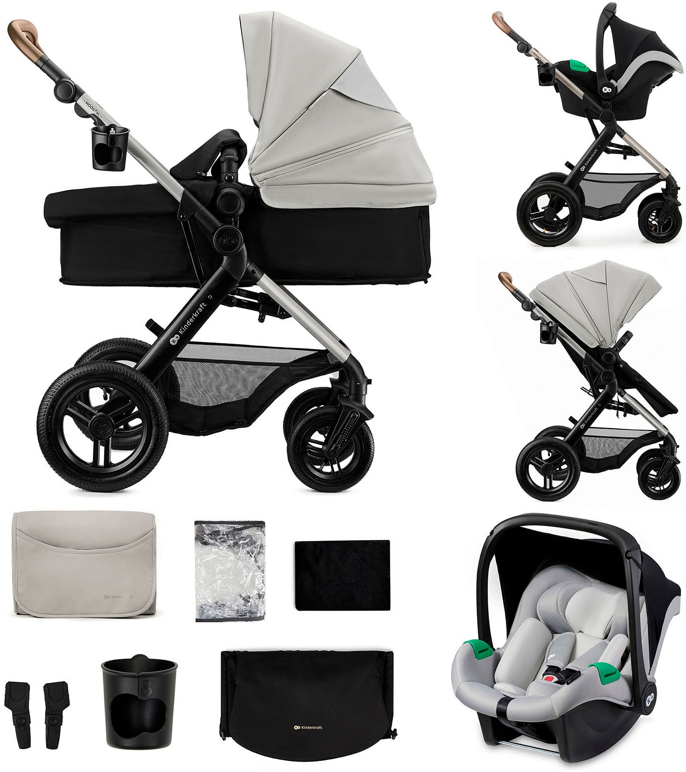 Kinderkraft "MOOV 2 XL" 27 kg mit Luftreifen