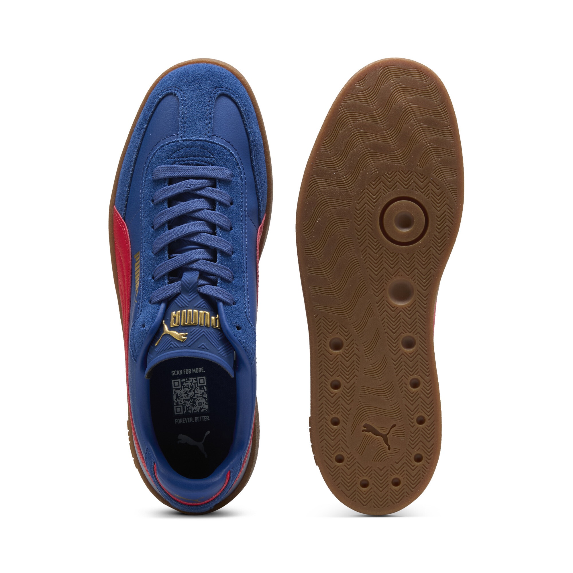 PUMA Club II Era Sneaker Rot Blau 47 3
