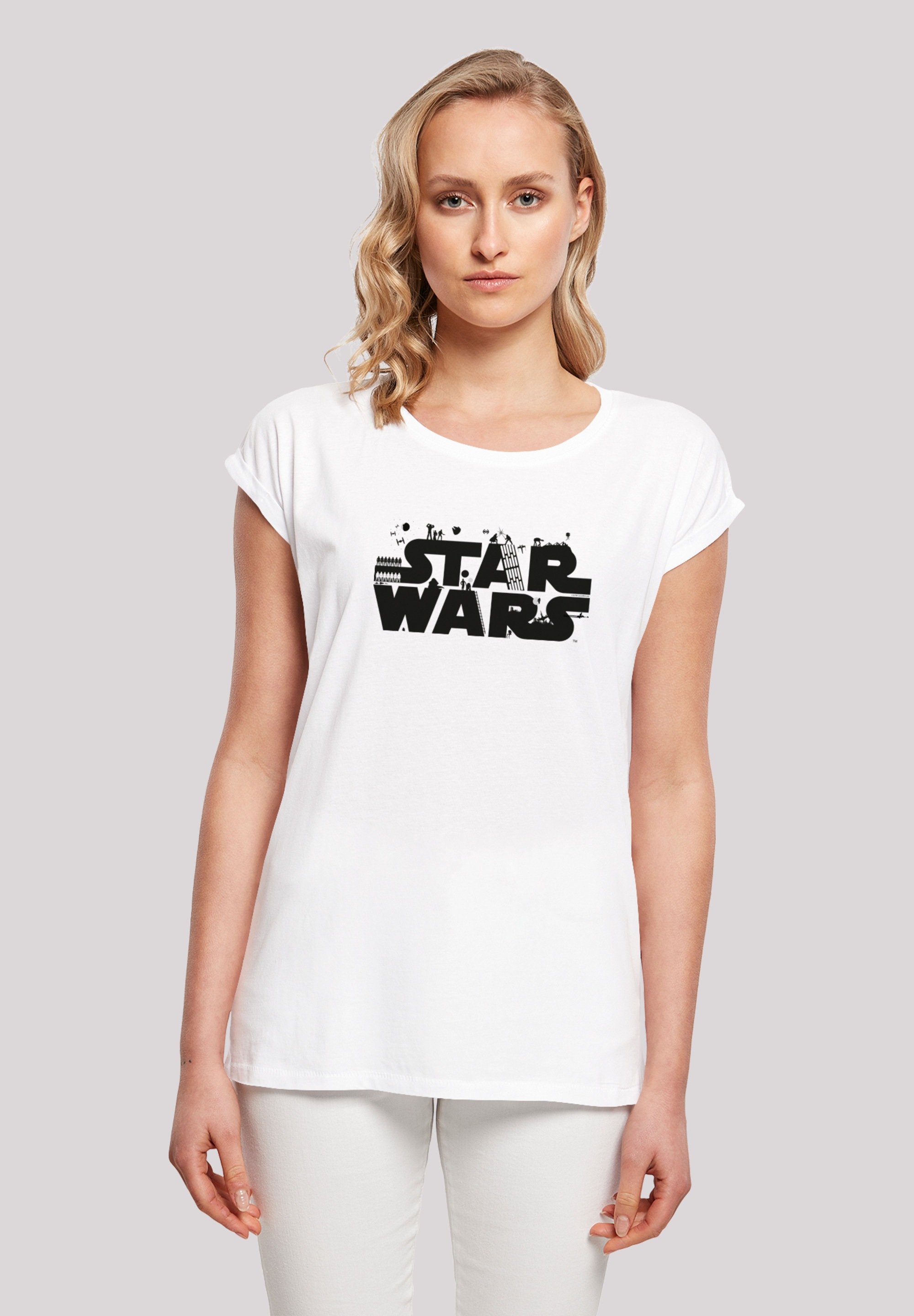 F4NT4STIC T-Shirt "Star Wars Minimalist Logo", Print