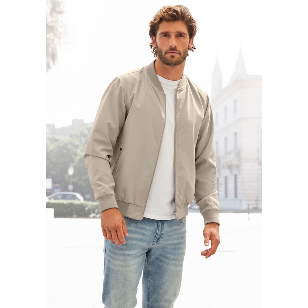 Blouson »Jacke,«, mit Rippkragen, moderne Übergangsjacke mit Innentasche