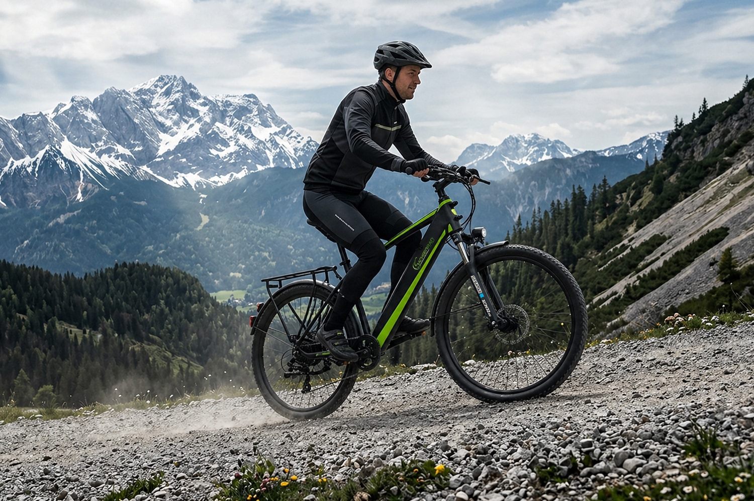 SachsenRad »R8T Flex III mit Gepäckträger« 9 Gang Shimano Kettenschaltung Heckmotor 250 W