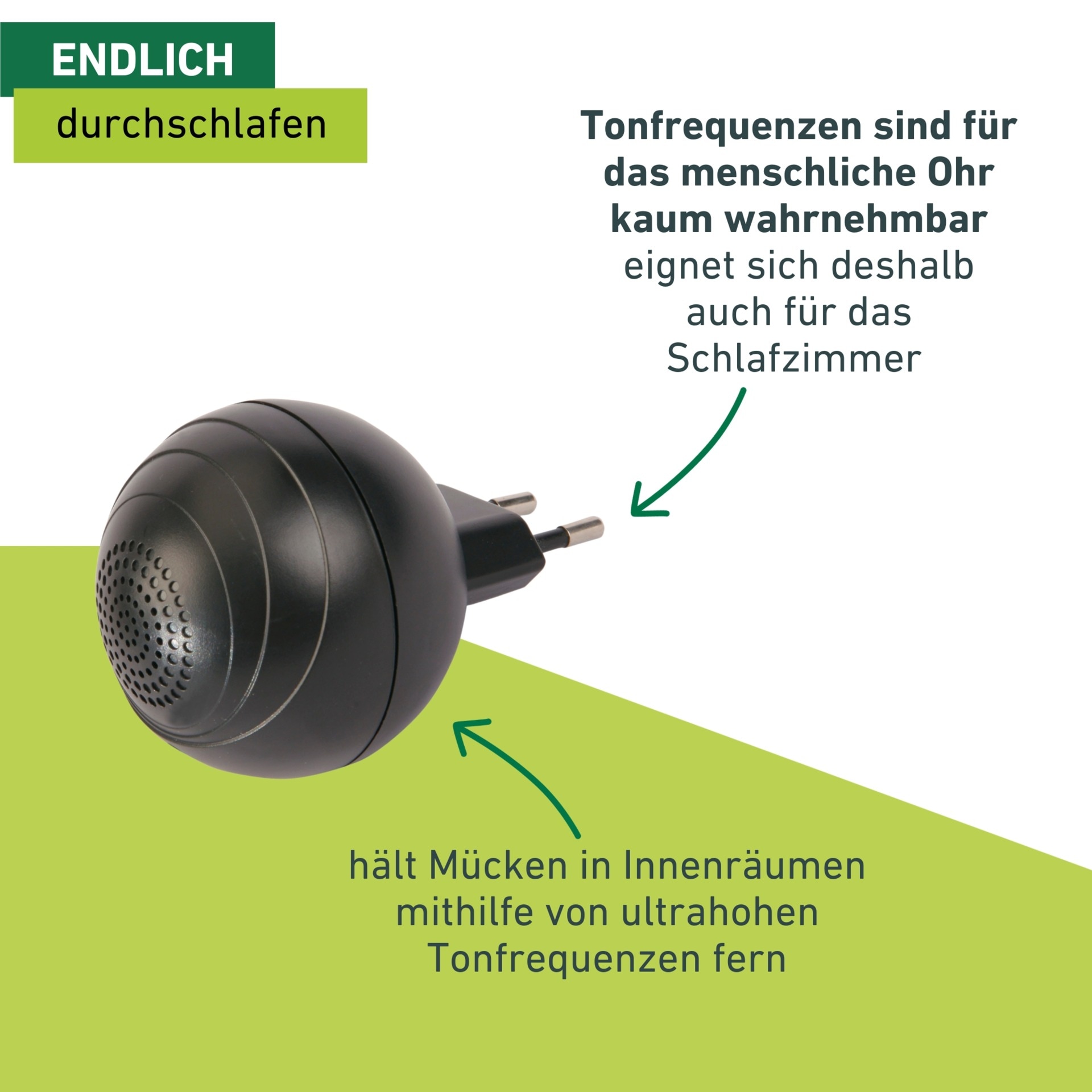 Windhager Insektenabwehrgerät »für Mücken, Mückenabwehr Classic, Mückenstecker« hält Mücken in Innenräumen mithilfe von ultrahohen Tonfrequenzen fern