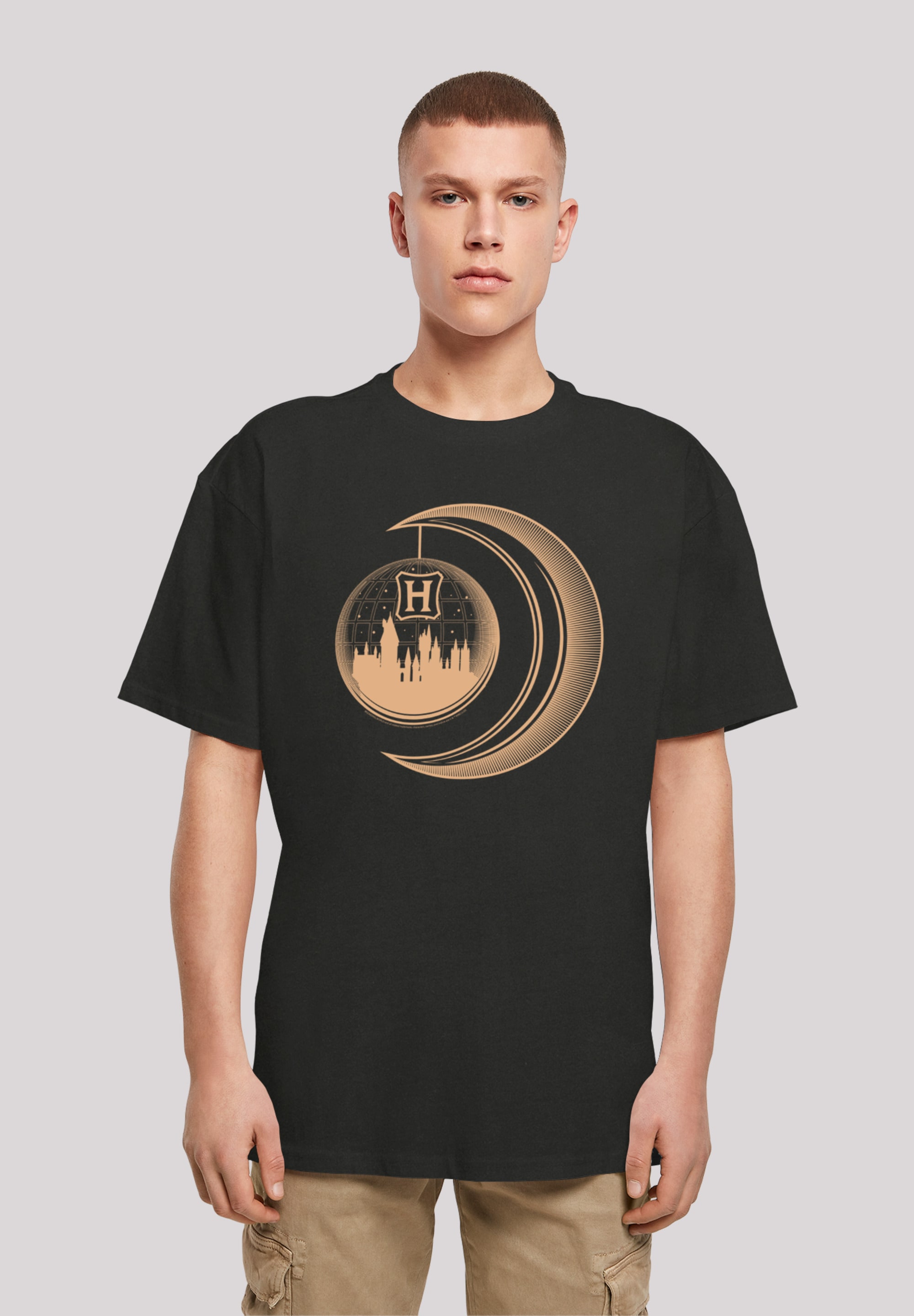 F4NT4STIC Kurzarmshirt »Herren Harry Potter Hogwarts Moon with Heavy  Oversize Tee«, (1 tlg.) ▷ kaufen | BAUR | T-Shirts