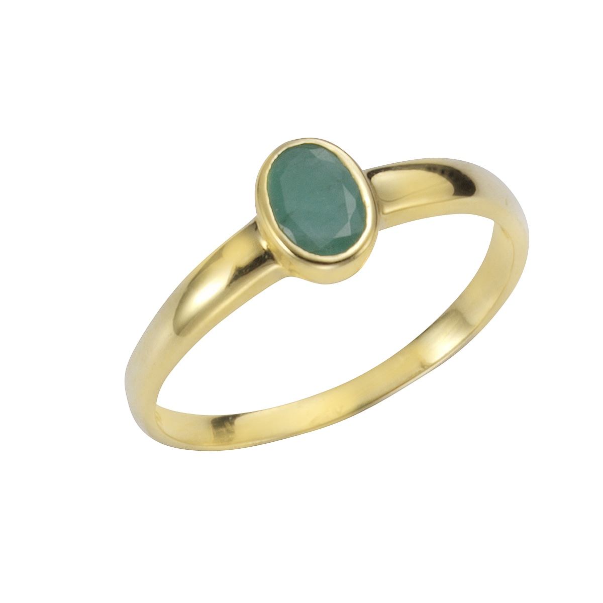 Fingerring »375/- Gelbgold mit Smaragd«