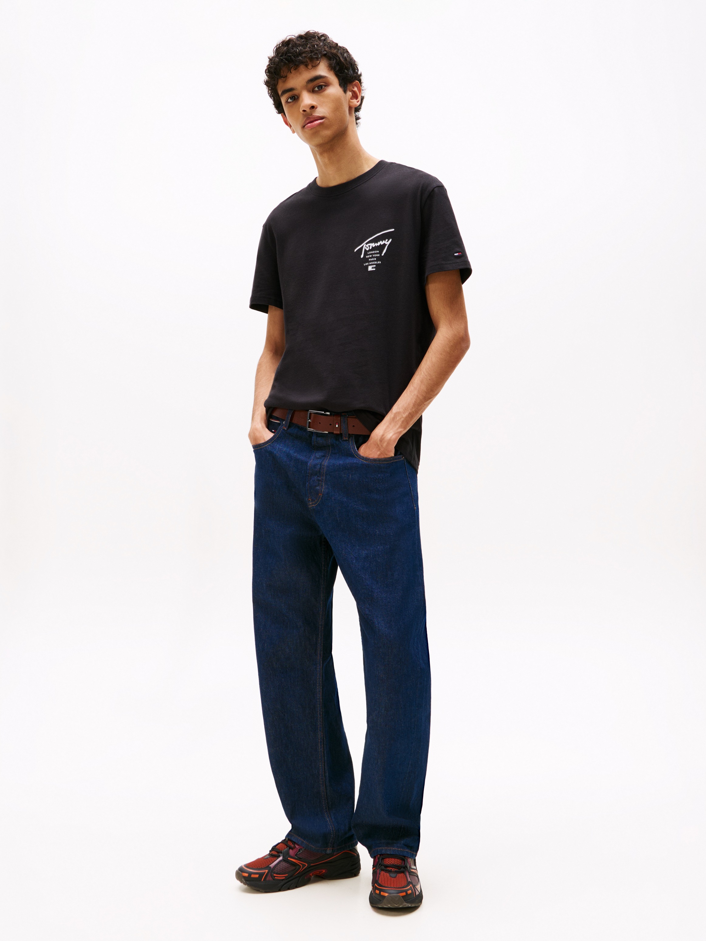 Tommy Jeans T-Shirt »TJM SIGN CITY TEE EXT«, Rundhals, regular fit, großer Rückenprint
