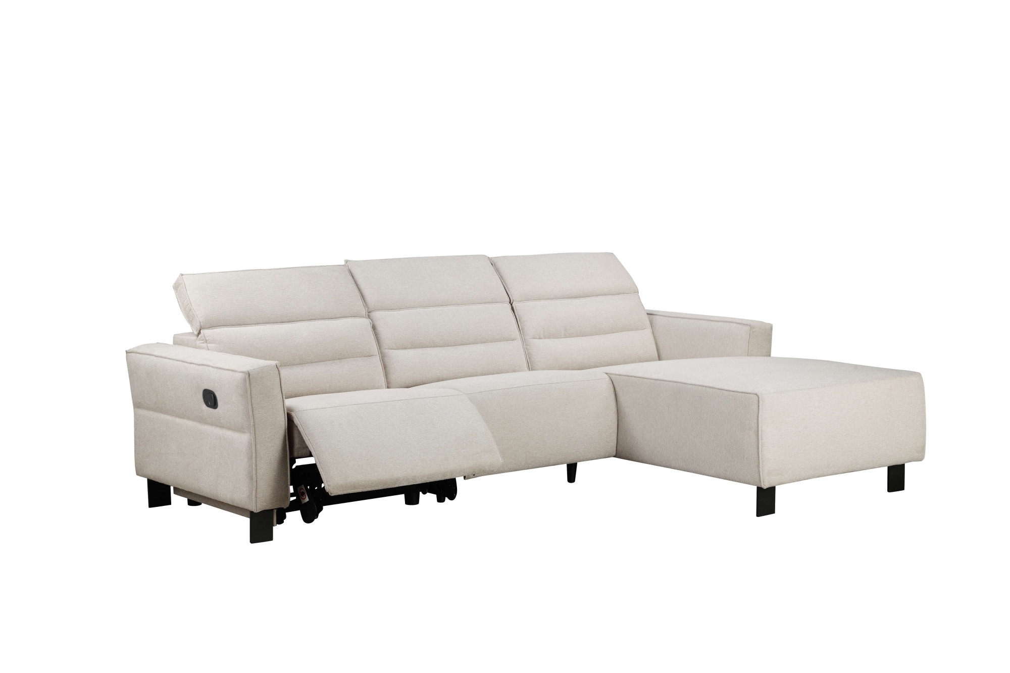 Places of Style Ecksofa »Carpari, L-Form, 263 cm, mit manueller o. elektrischer Relaxfunktion«, und USB/ Kopfteilverstellg