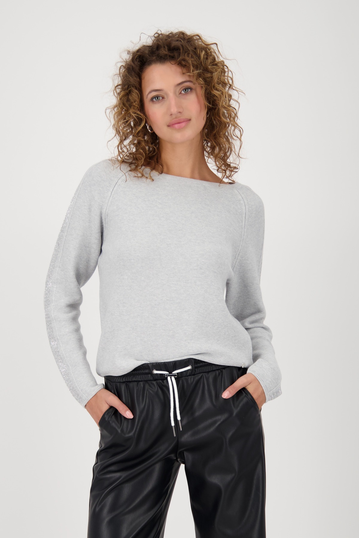 Monari Strickpullover "Pullover Schmuck", Mit Rundhalsausschnitt günstig online kaufen