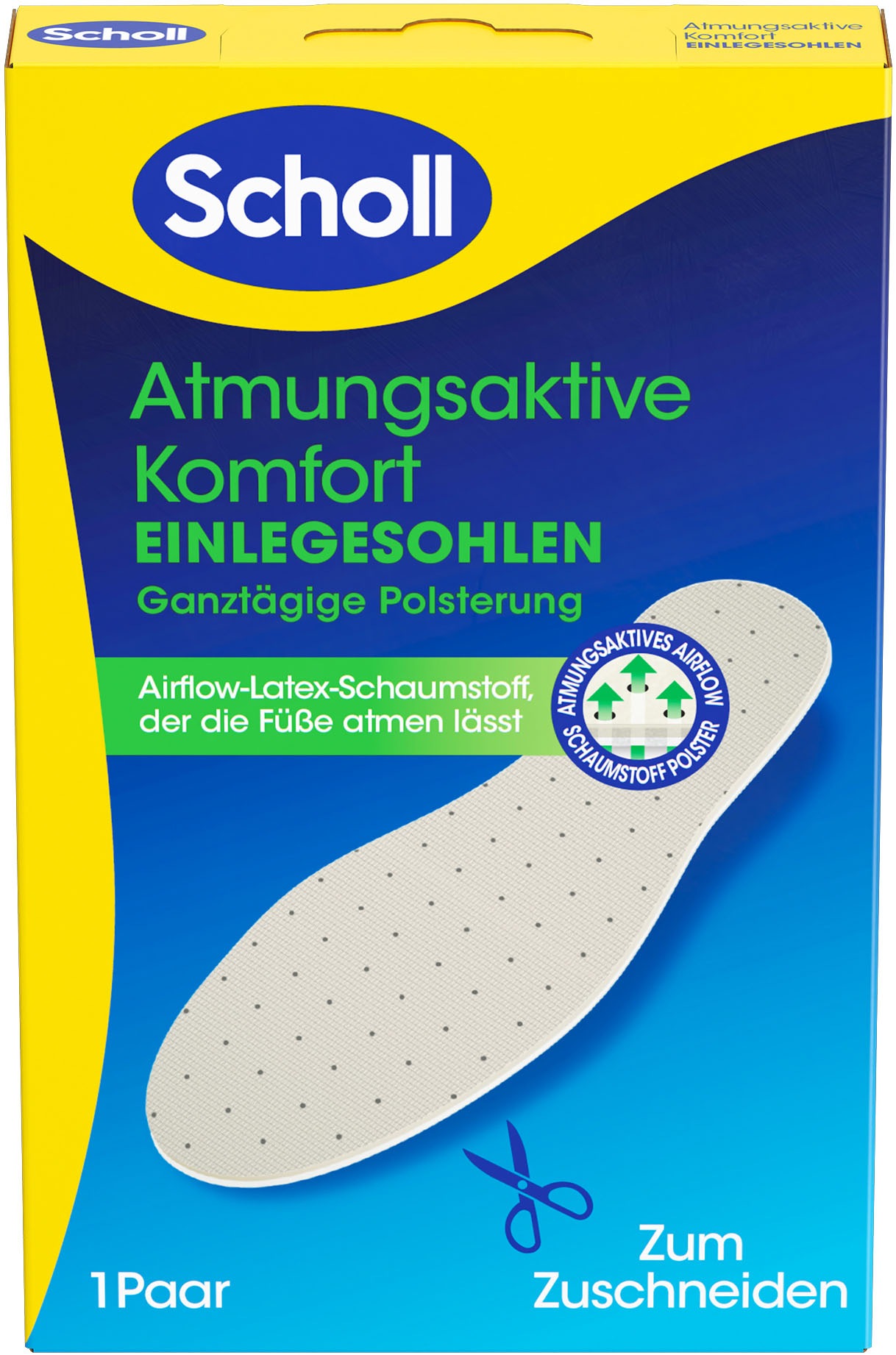 SCHOLL Damen Einlegesohlen "atmungsaktive Einlegesohlen", weiß, Einlegesohlen
