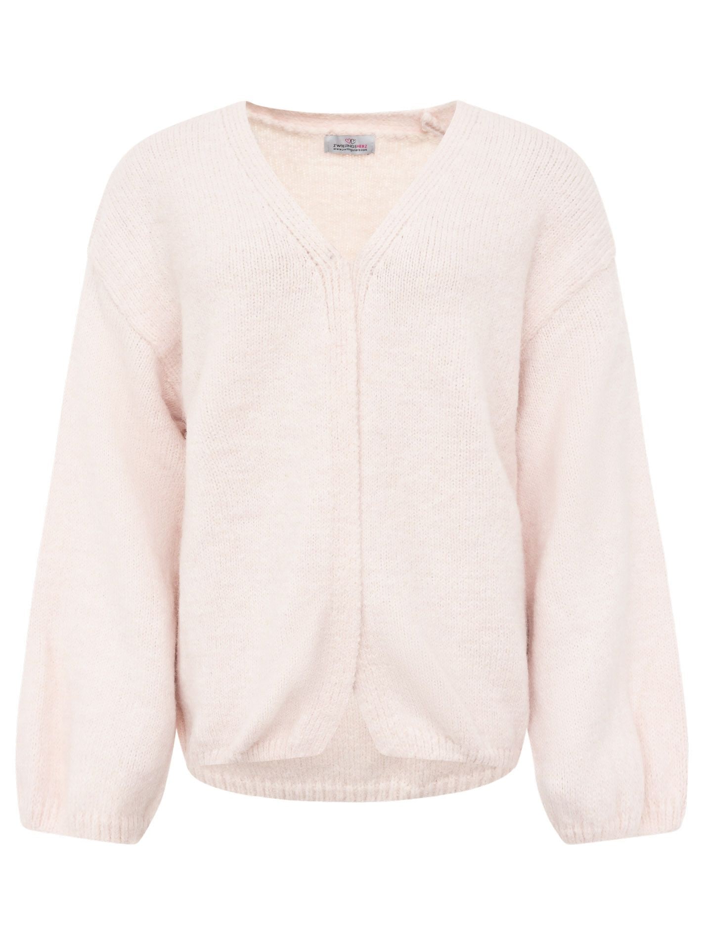 Zwillingsherz Strickjacke , offen, ohne Verschluss,  mit Wollanteil
