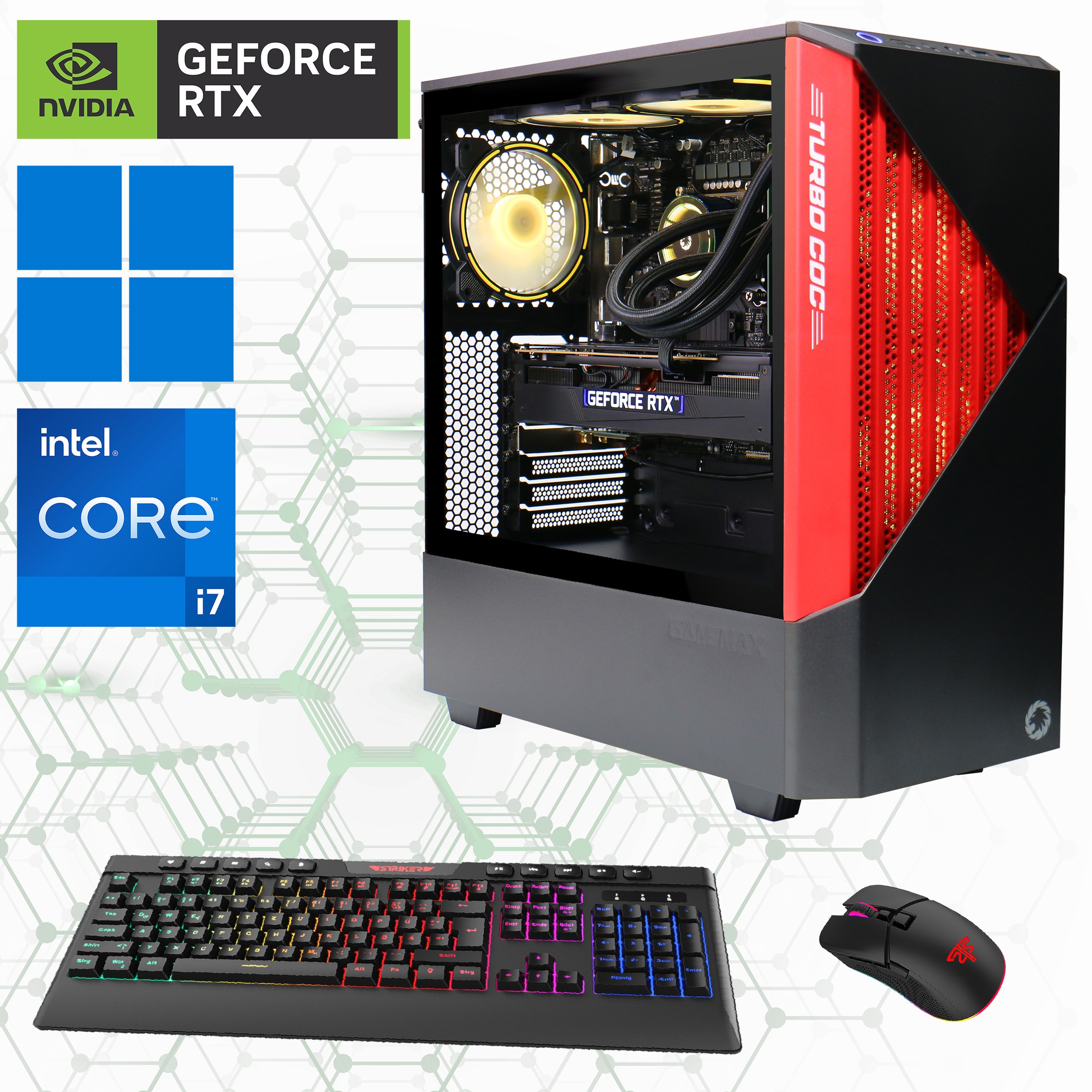 GAMEMAX Gaming-PC, DDR5-RAM, PCIe SSD Gen4, Windows 11