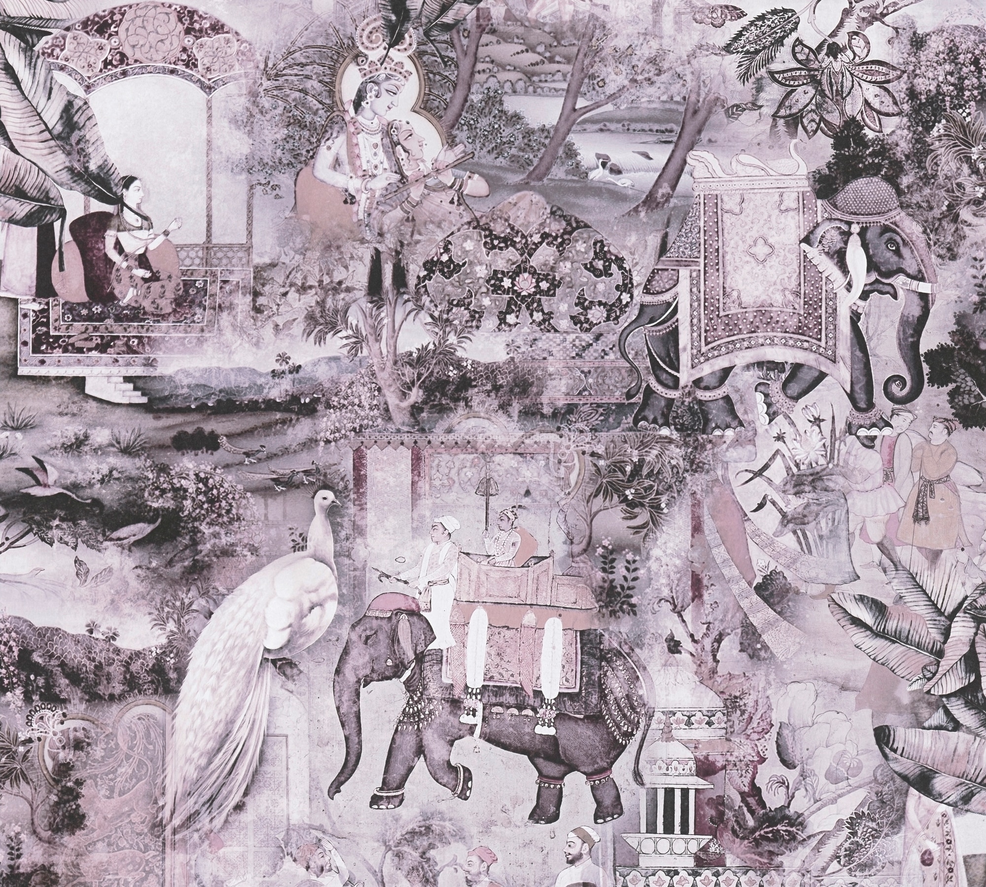 A.S. Création Vliestapete "Dream Flowery" Ethnomuster Abstrakt Minimalistisch Glatt Vintage Tapete Orientalisch Tapeten Wohnzimmer Schlafzimmer