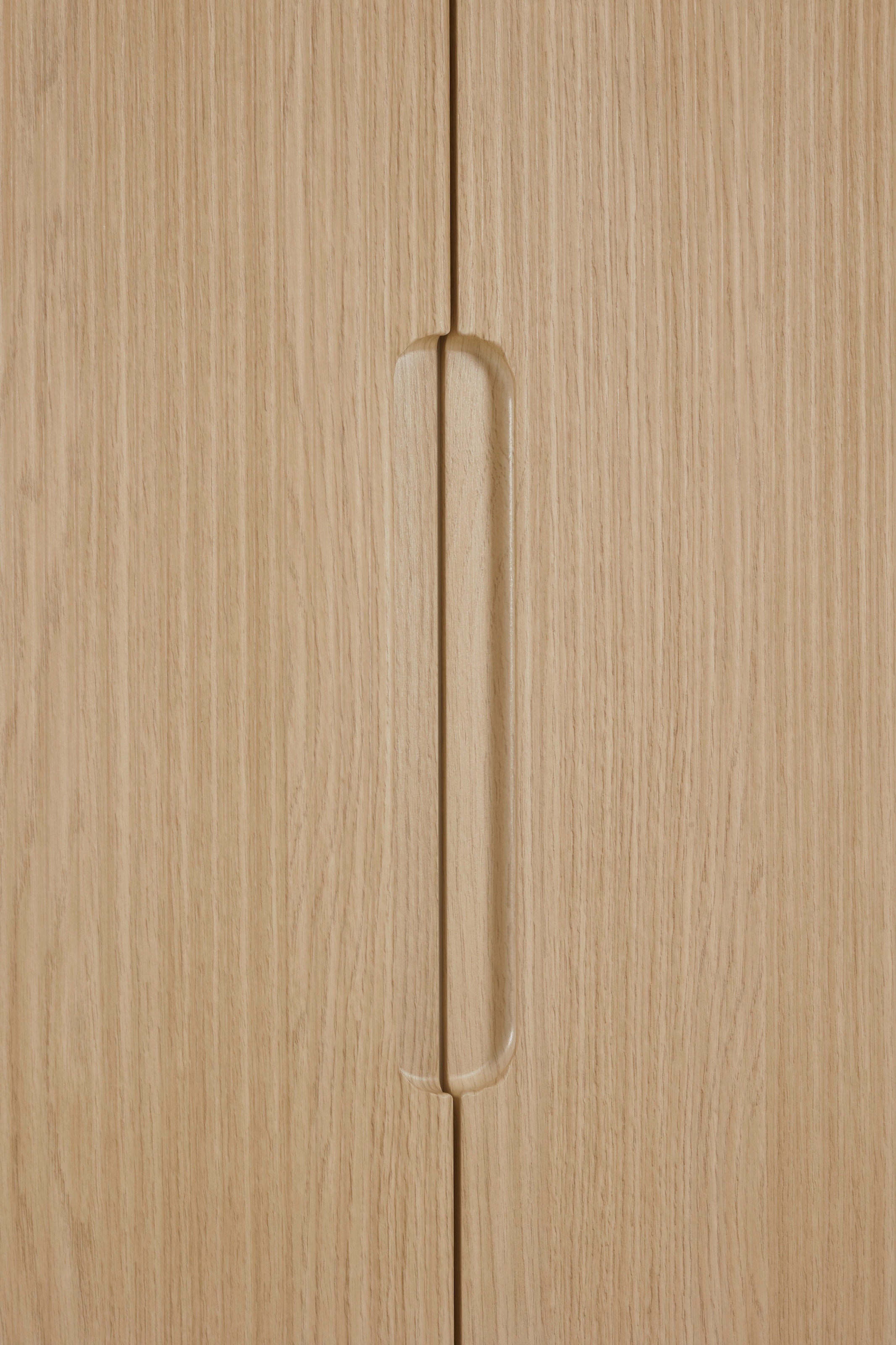 PAIDI Kleiderschrank »JONTE in Beige & Eichefarben mit gerillten Türen, verschiedene Größen« B/H/T ca. 95-141/164-207/40-56cm, mit 2 oder 3 Türen + Tiny-Variante,  stabiler Drehtürenschrank mit Massivholz-Füßen, Soft-Close-Funktion